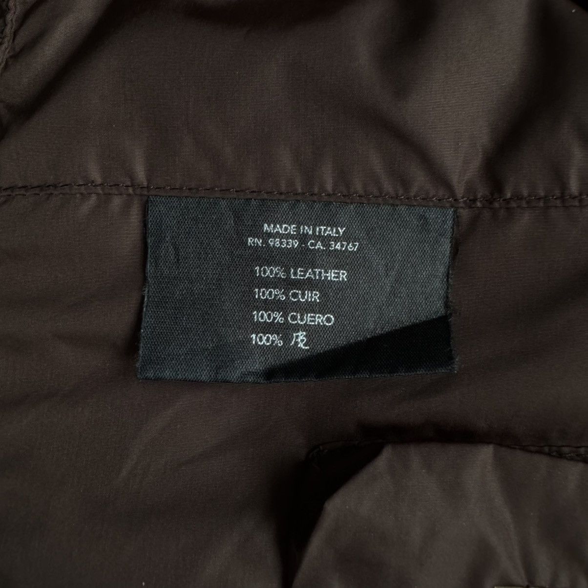 Prada Prada Linea Rossa SS2001 Brown Café Racer Leather Jacket Size US M / EU 48-50 / 2 - 12 Thumbnail