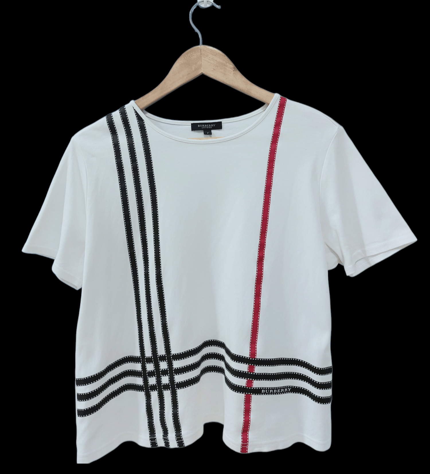 Burberry Burberry Line Crossing Short Sleeve T-Shirt Size S / US 4 / IT 40 - 1 Thumbnail