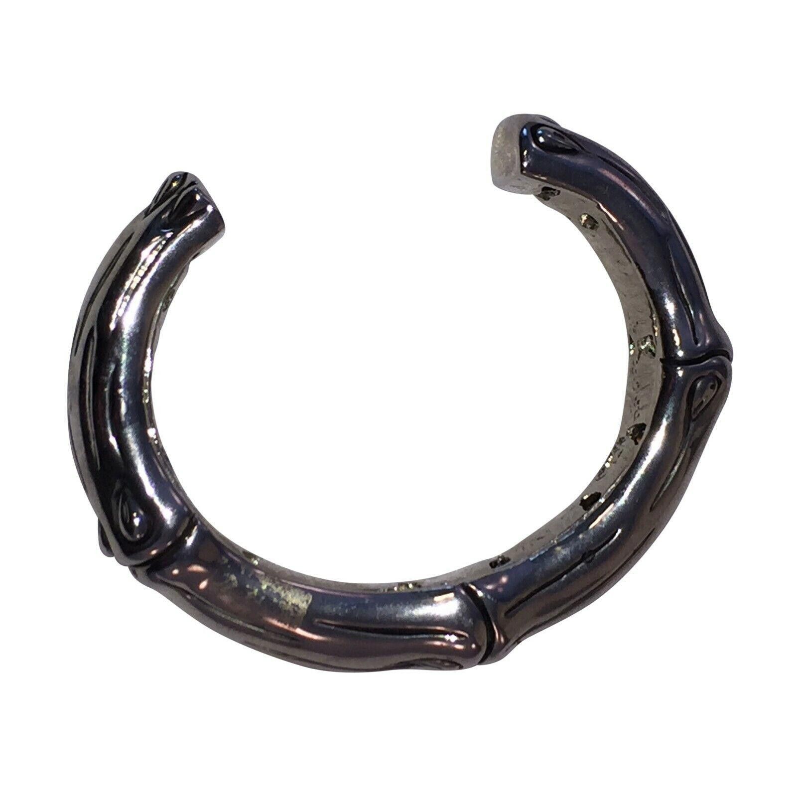 Designer Costume Bamboo Chrome Plated Bracelet Size ONE SIZE - 3 Thumbnail
