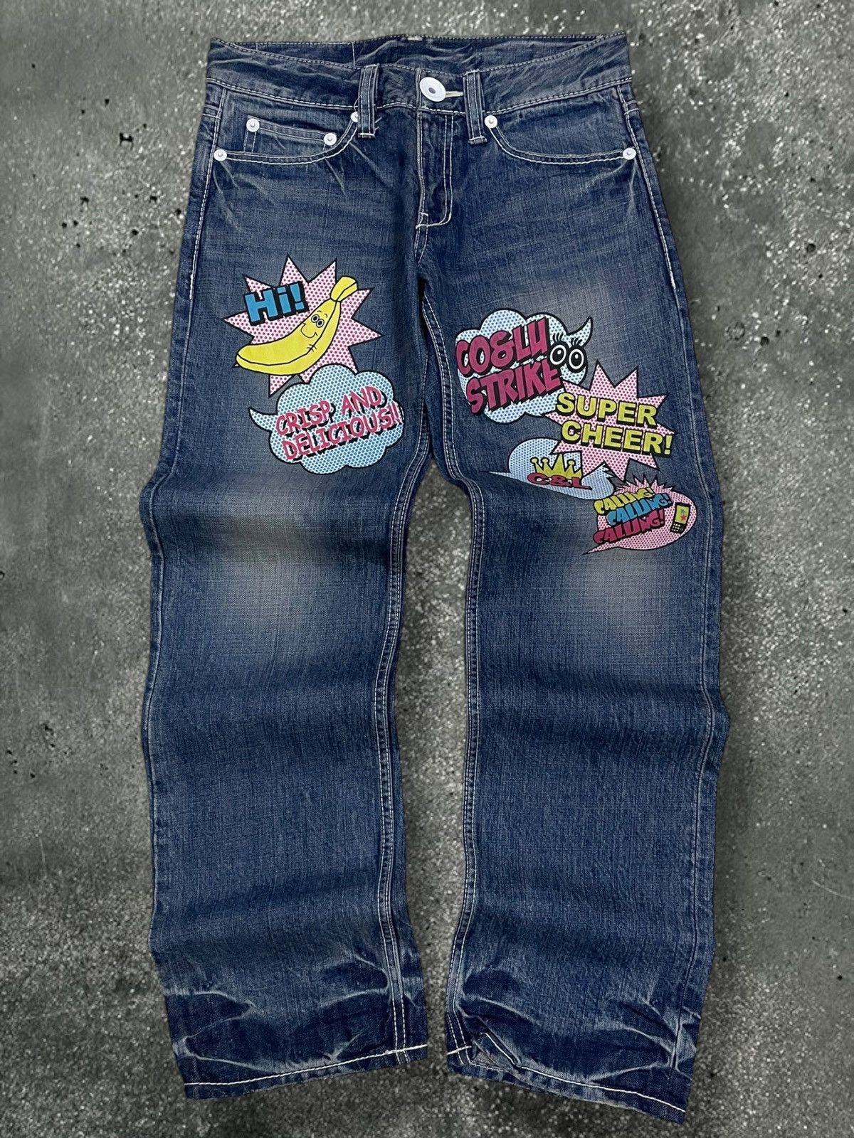 Hysteric Glamour Vintage Rare Designer Co & Lu Special Edition Printed Denim Size US 29 - 1 Thumbnail