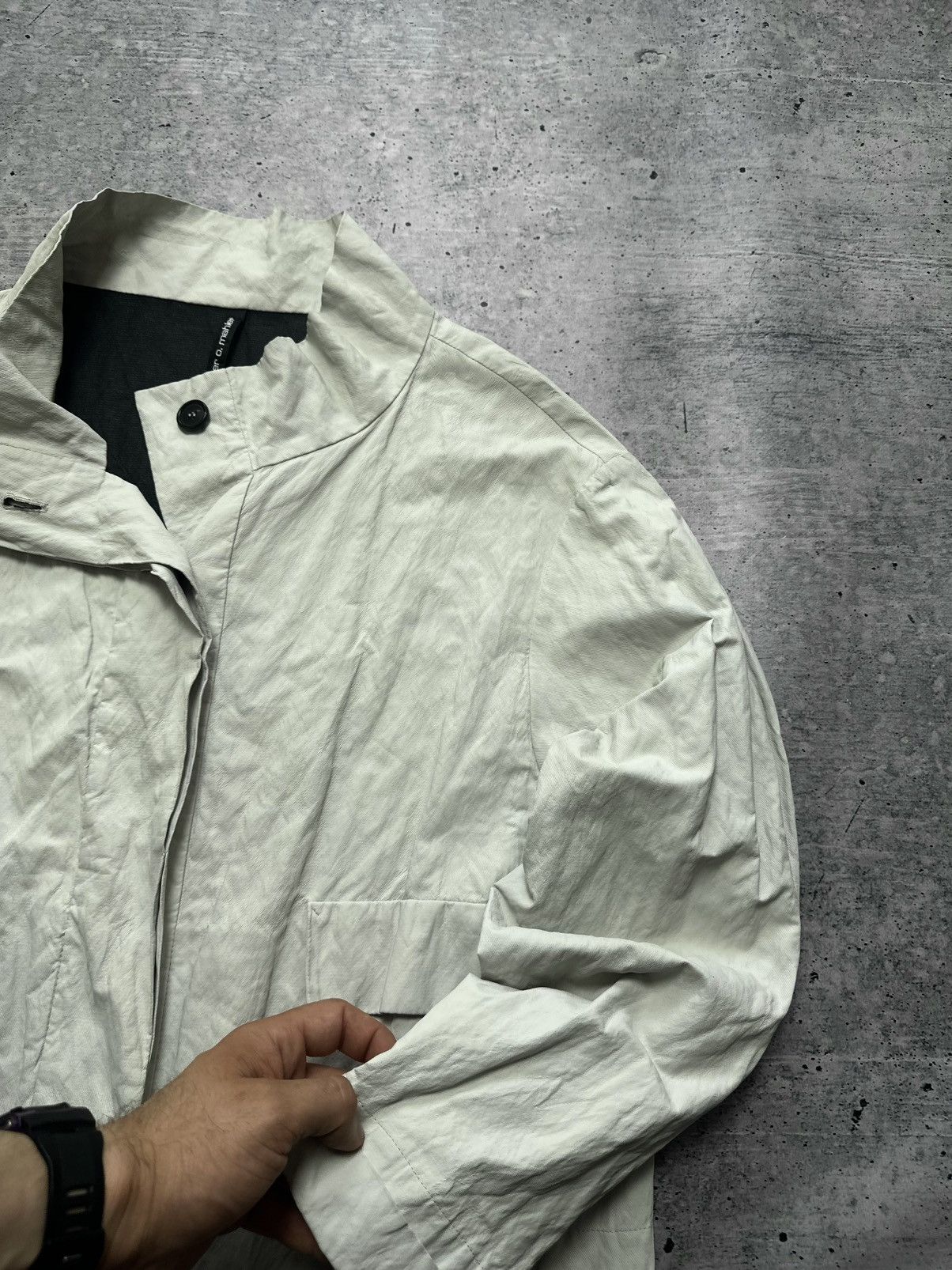 Other Peter O.Mahler Funnel Neck Geometric Rare Jacket Blazer Size XS / US 0-2 / IT 36-38 - 5 Thumbnail
