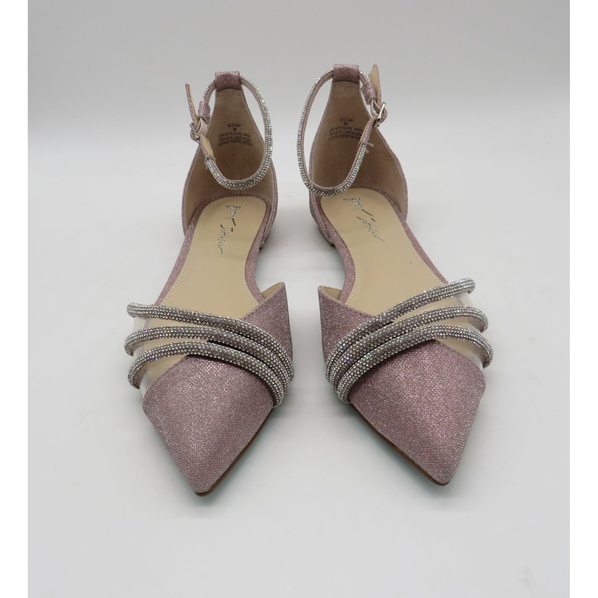 Betsey Johnson Betsey Johnson SB-Elsah Blush Pointed Toe Flats Rhinestone S Size US 8 / IT 38 - 3 Thumbnail