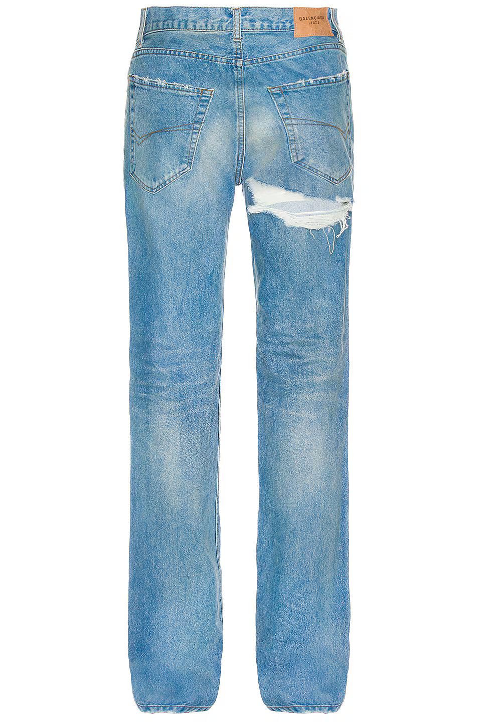 Balenciaga o1mt1gz0824 Normal Fit Pant in Blue Size US 30 / EU 46 - 2 Thumbnail