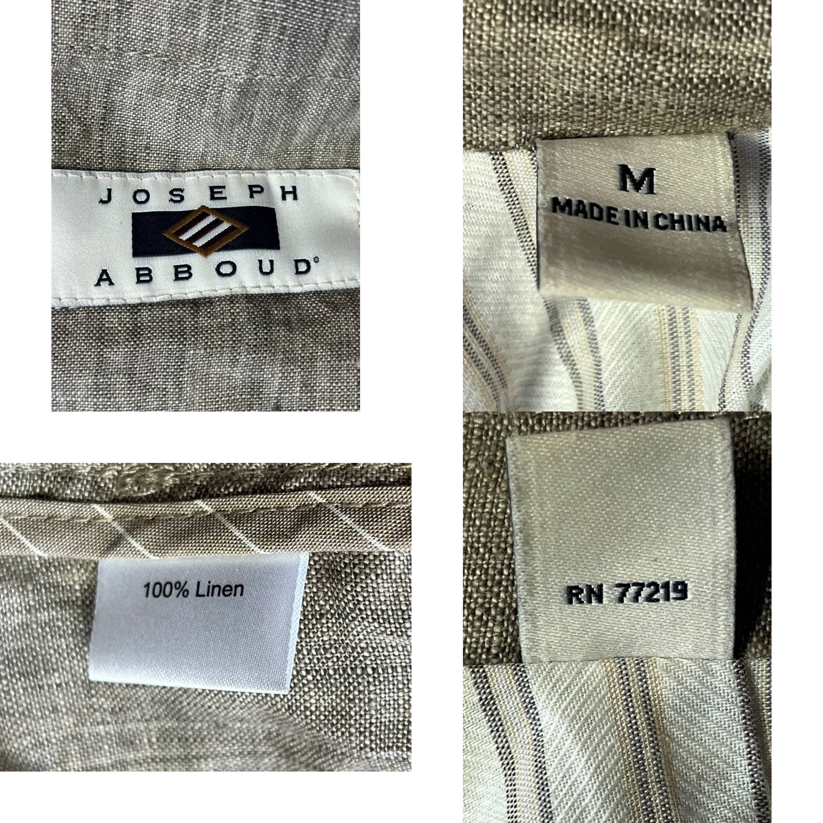 Joseph Abboud Joseph Abboud Blazer Mens Linen Ivory Summer Size M Blazer Sport Coat Beige Two Button Linen Blazer Men Ivory Summer Jacket M Size 40R - 8 Thumbnail