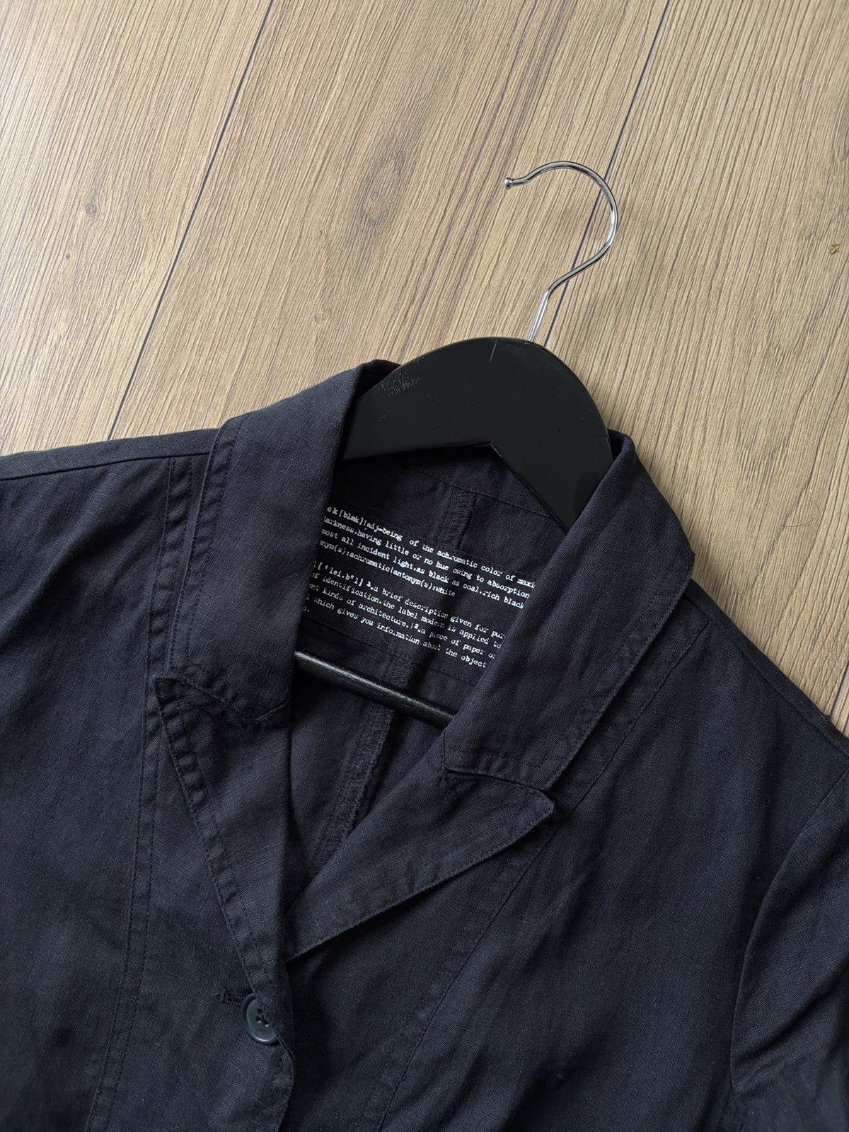 Rundholz Rundholz Black Linen Avant Garde Jacket Size XS / US 0-2 / IT 36-38 - 6 Thumbnail