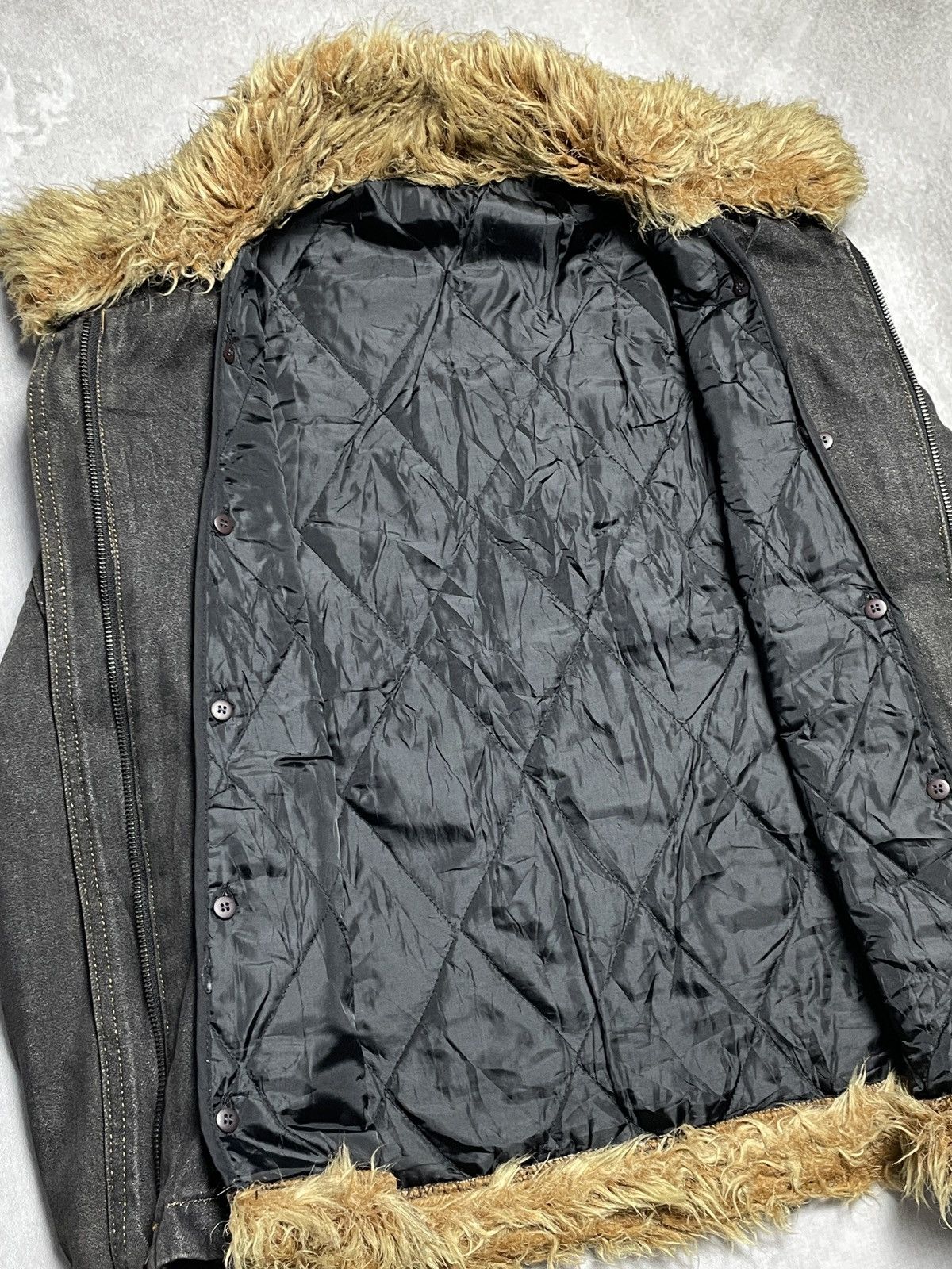 Japanese Brand 2000’s El.Road - Vkei Style Trim Fur Jacket Size US M / EU 48-50 / 2 - 7 Thumbnail