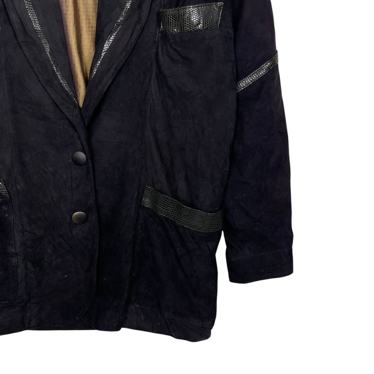 Other Les Etoiles Germany Design Leather Jacket Size L / US 10 / IT 46 - 4 Thumbnail
