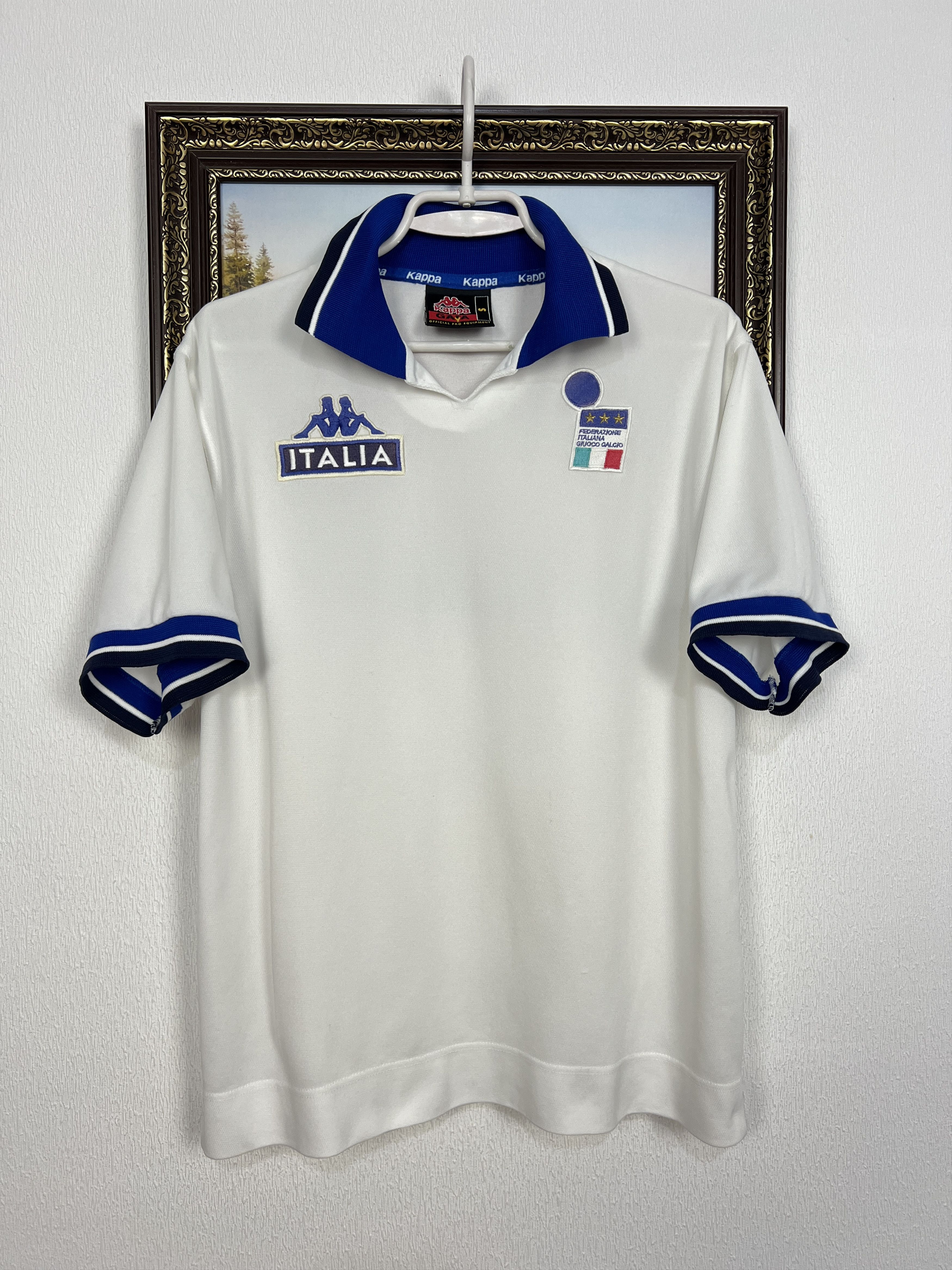 Vintage Italy Football Train Polo Shirt Soccer Jersey Maglia