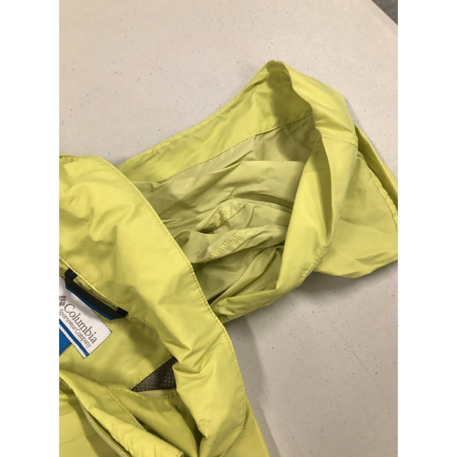 Vintage Columbia Womens Windbreaker Jacket Yellow Zip Up Hooded High Neck S Jacket Size S / US 4 / IT 40 - 6 Thumbnail