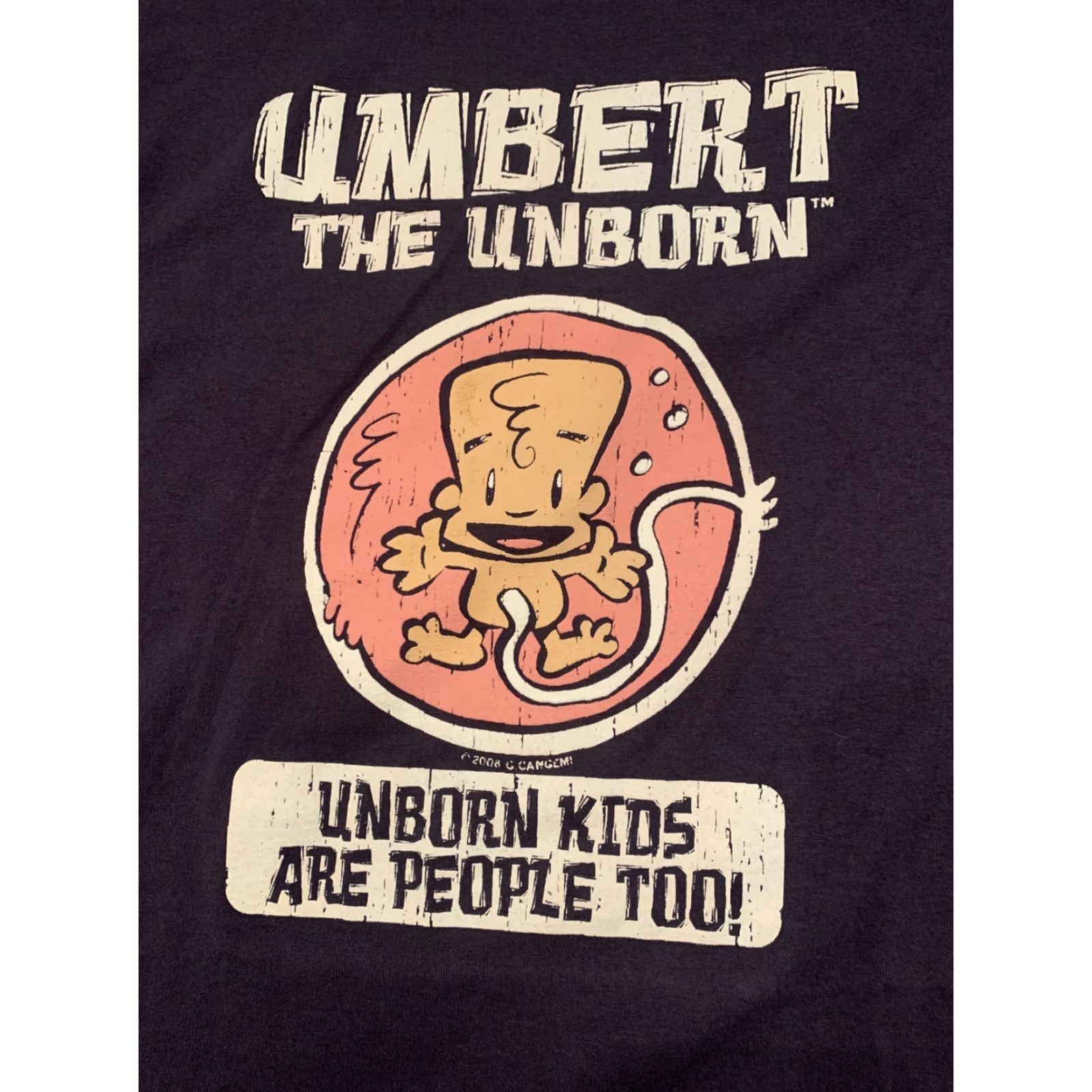 Fruit Of The Loom VINTAGE Gary Cangemi Umbert the Unborn Comic T Shirt M Purple Catholic, FruIt of the Loom, Mens, Size M Size US M / EU 48-50 / 2 - 2 Thumbnail