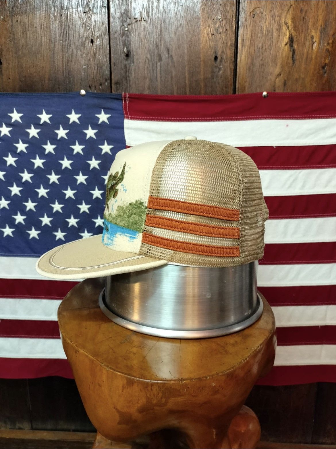 Vintage Vintage Fisherman Strapback Hat Trucker Cap Size ONE SIZE - 4 Thumbnail