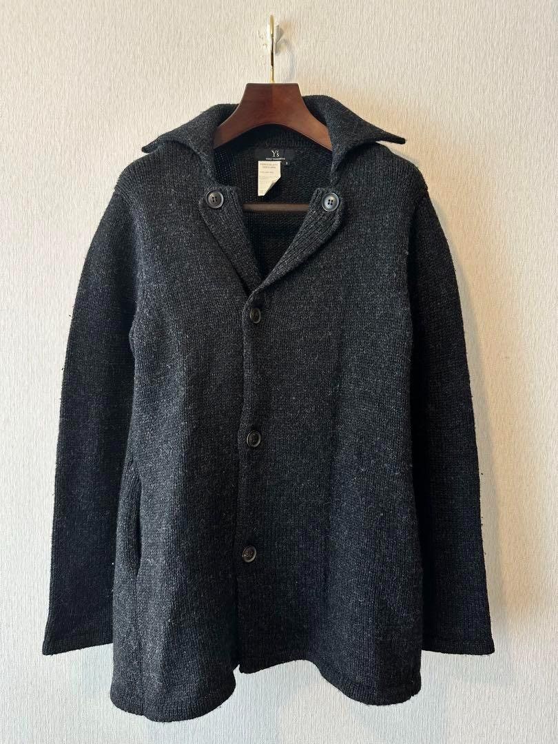 Yohji Yamamoto Yohji Yamamoto Wool Knit Jacket Size US L / EU 52-54 / 3 - 1 Thumbnail