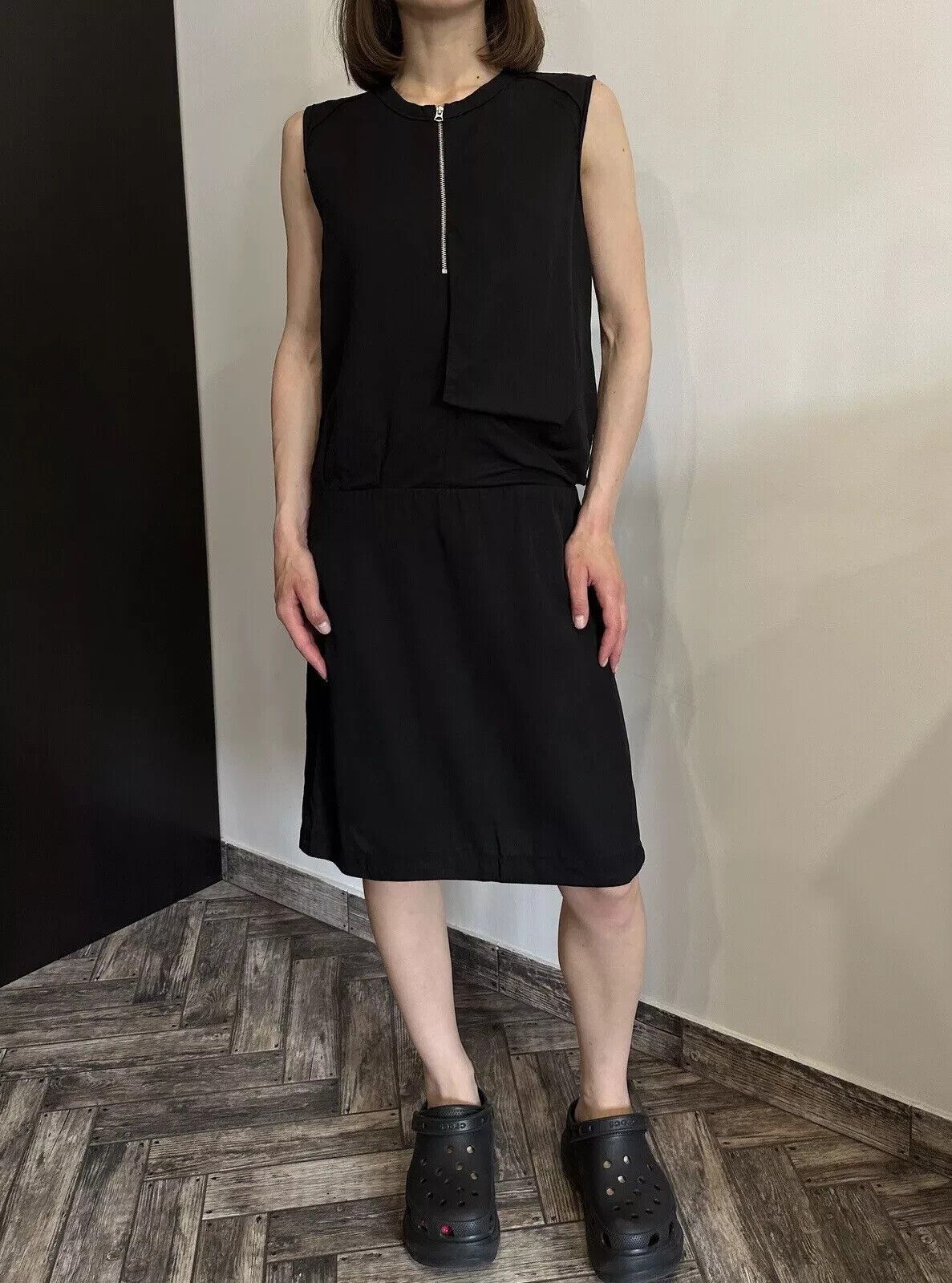 Acne Studios ACNE STUDIOS Twist Fluid Knee Dress ASYMMETRIC Avant garde Size XS / US 0-2 / IT 36-38 - 1 Thumbnail
