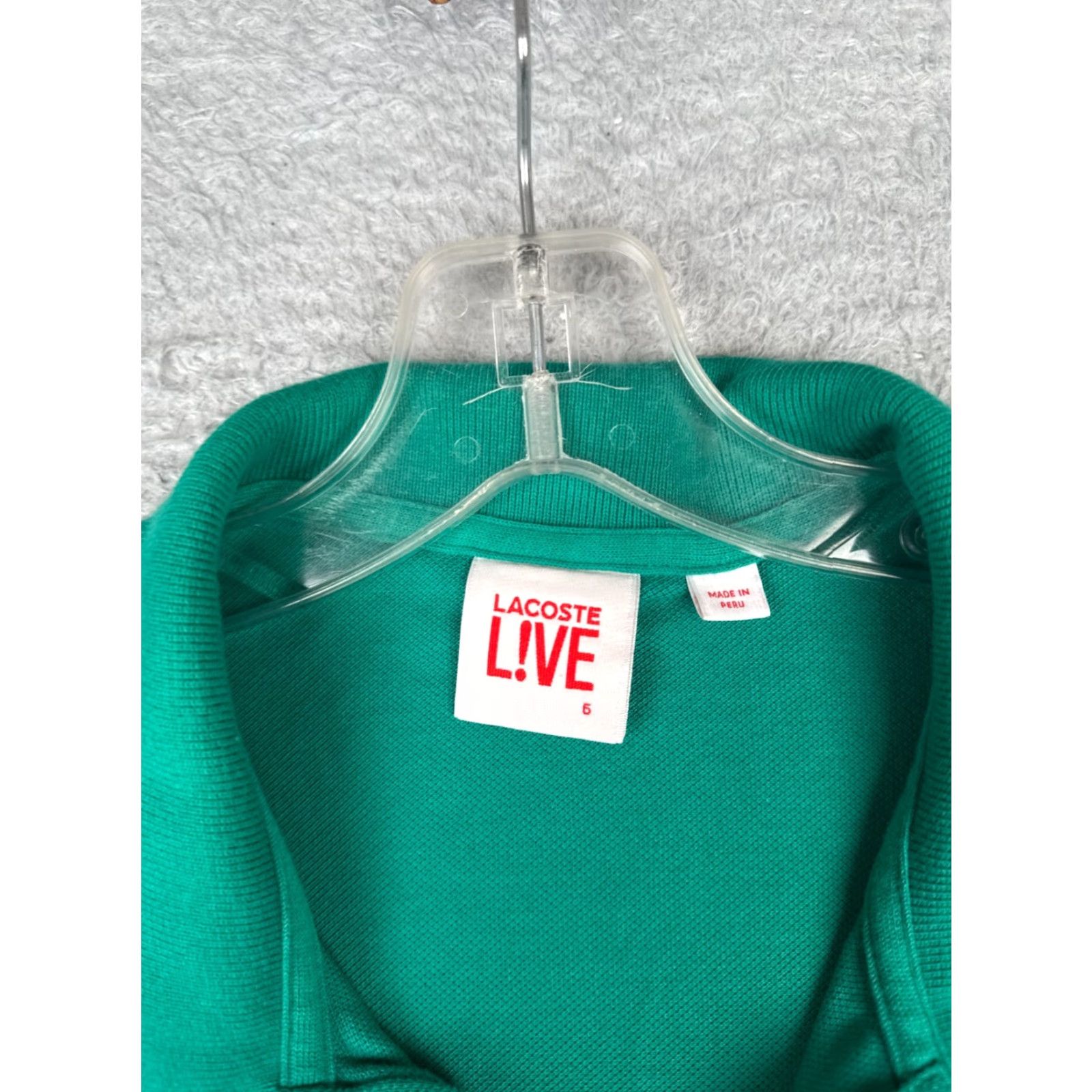 Lacoste Lacoste L!ve Polo Shirt Men 6 Green Short Sleeve 100% Cotton Golf Golfer Size US S / EU 44-46 / 1 - 7 Thumbnail
