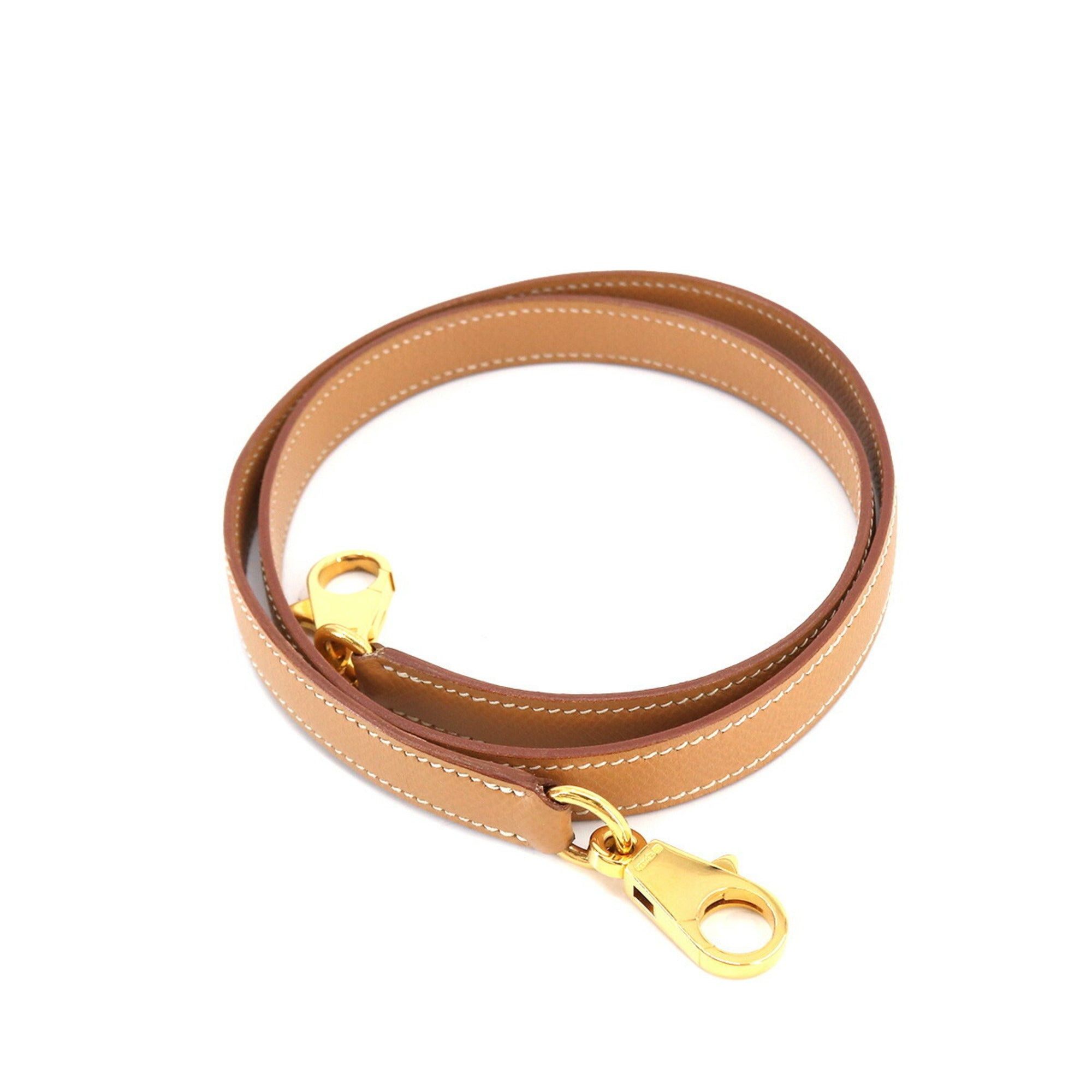 image of Hermes Kelly Bolide Shoulder Strap Kushbel Epson Natural Brown Accessory in Black, Women's