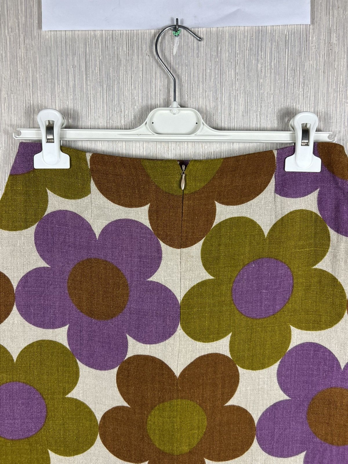 Celine Vintage Celine France linen full print floral mini skirt Size 27" / US 4 / IT 40 - 10 Thumbnail