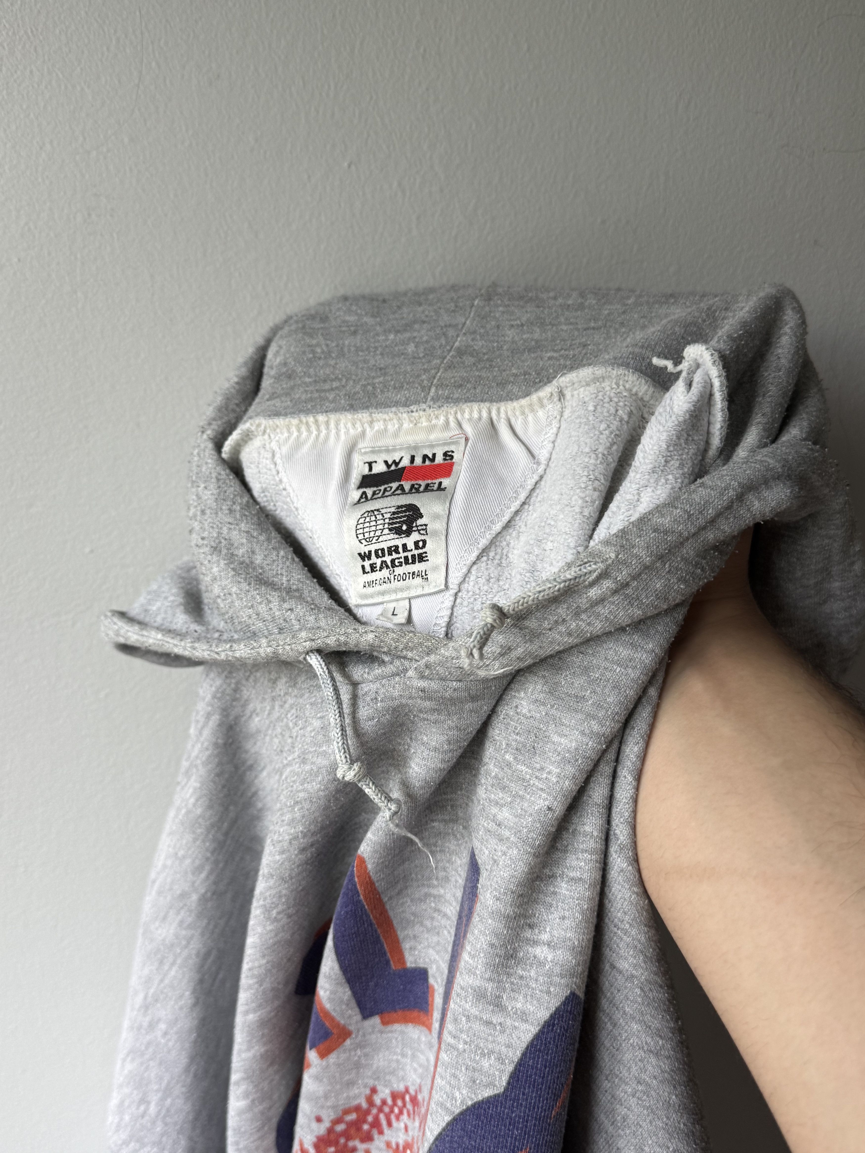 Vintage 1997 Frankfurt Galaxy Twins Apparel American Football Hoodie Size US L / EU 52-54 / 3 - 13 Thumbnail