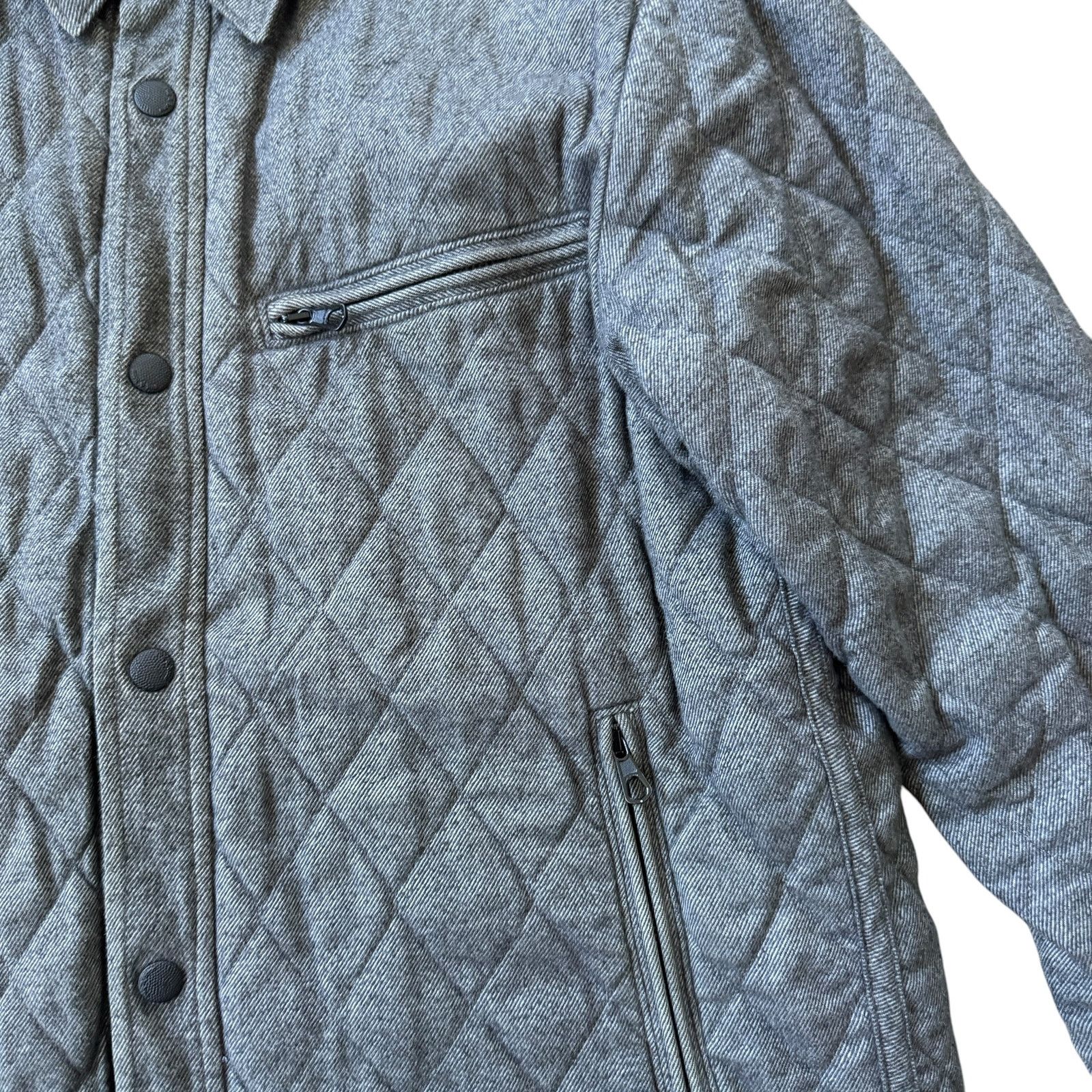 Rag & Bone Rag & Bone Holme Cotton Shirt Jacket Grey Quilted Size US S / EU 44-46 / 1 - 5 Thumbnail