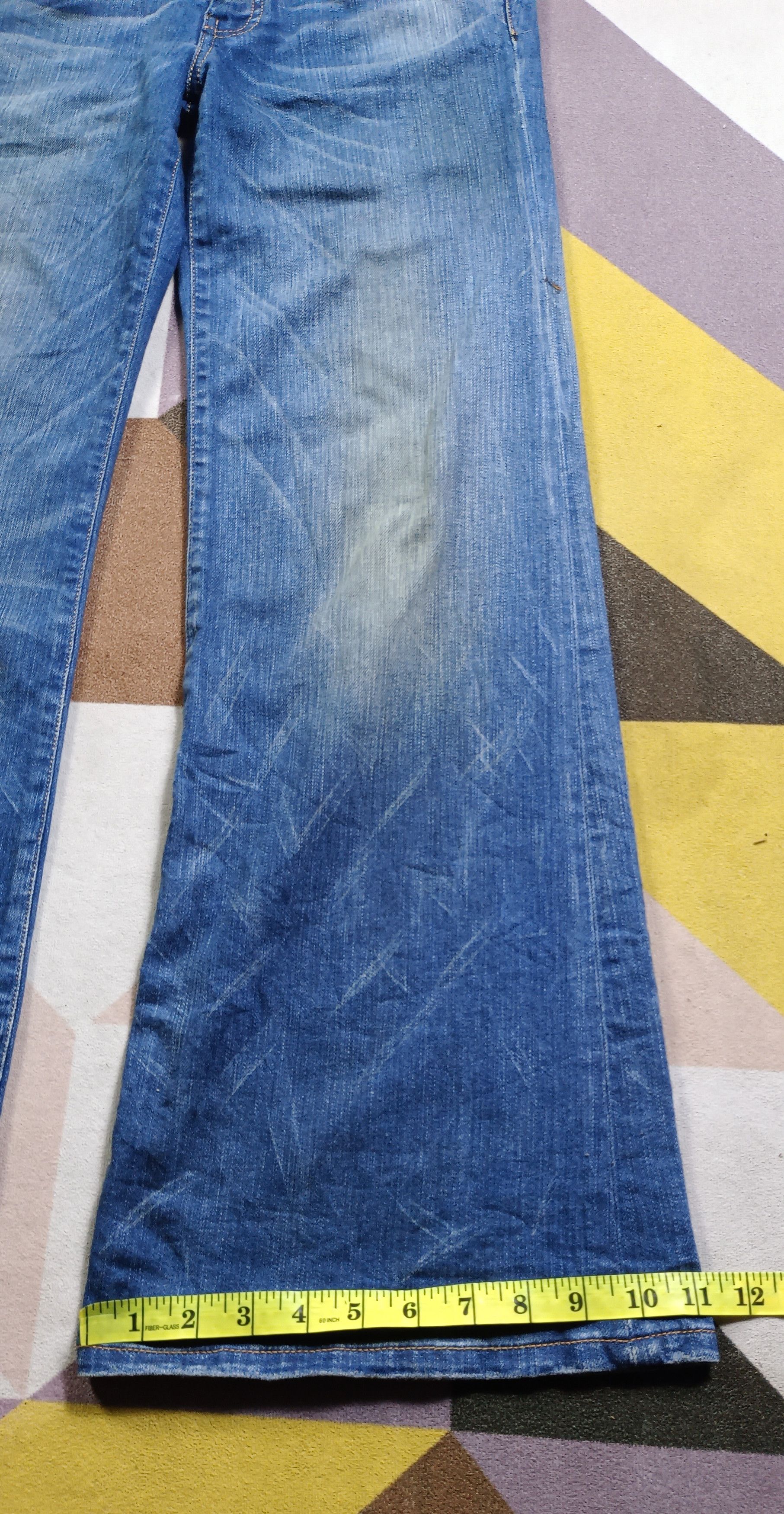 Diesel Vintage Super Flare🔥Diesel YBO Flare Distressed Denim Size US 31 - 22 Thumbnail