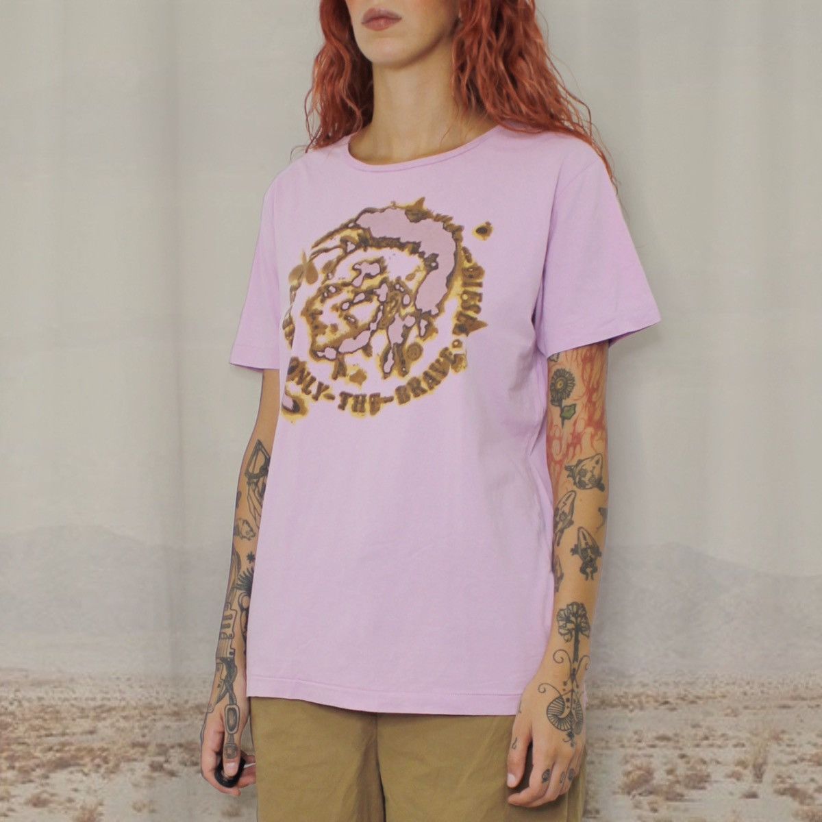 Diesel × Vintage 🔥DIESEL PINK TEE🔥 Size L / US 10 / IT 46 - 2 Thumbnail