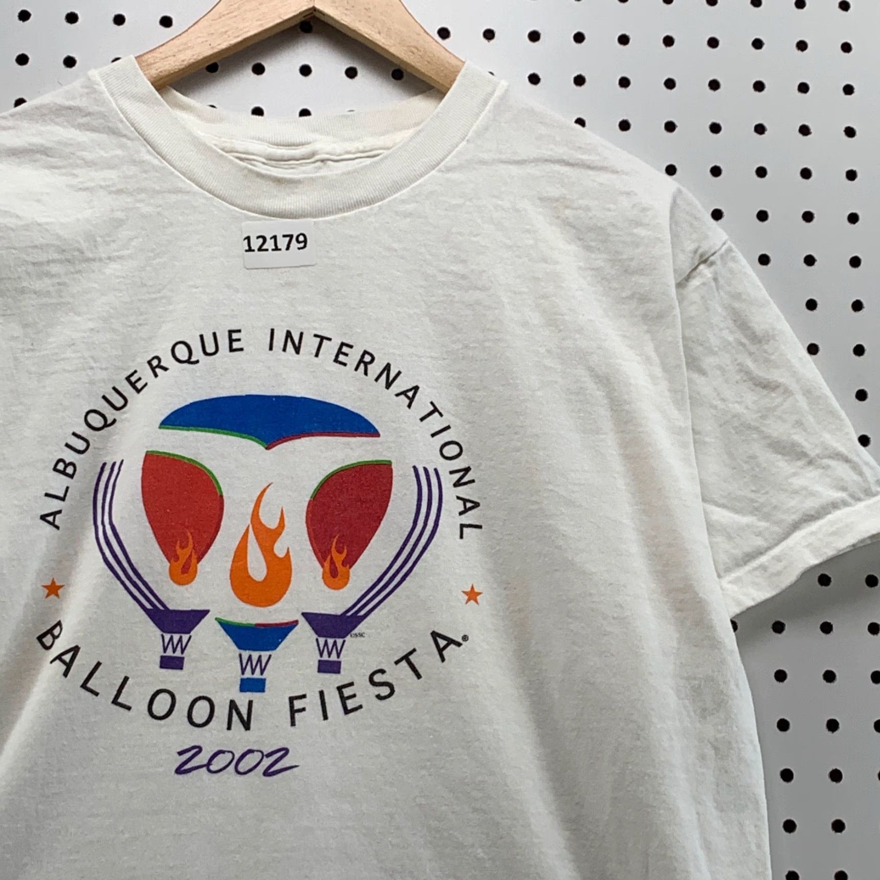 Vintage Vintage Albuquerque Balloon Fiesta 2002 T-Shirt Adult Large Crew Neck Logo Graphic 90s White Size US L / EU 52-54 / 3 - 4 Thumbnail