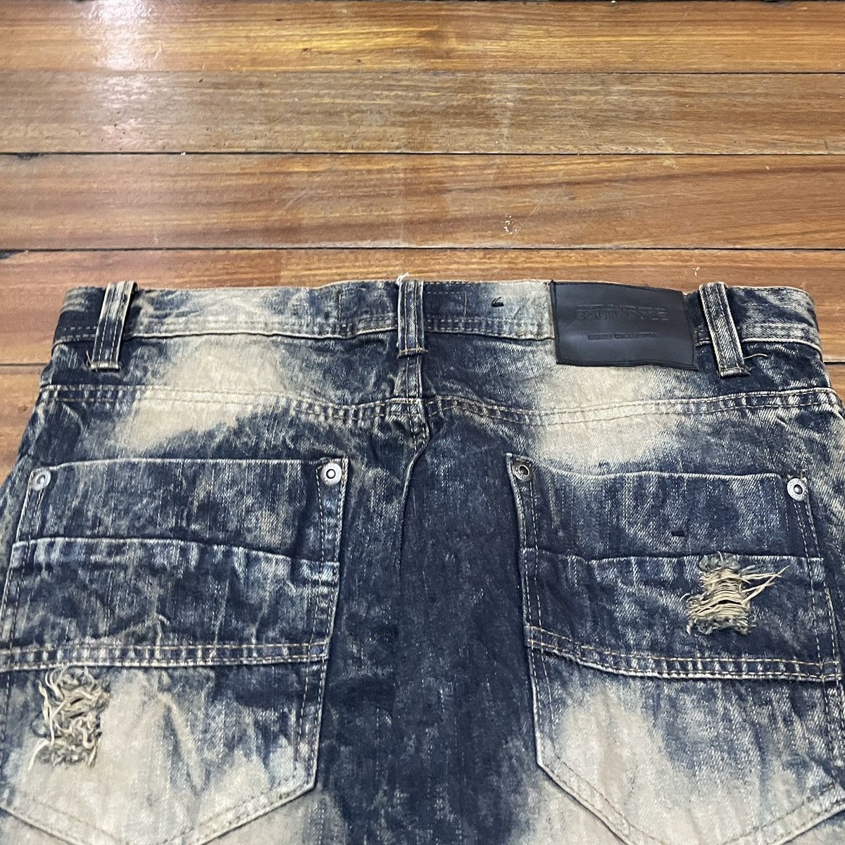 Southpole Rare Design Vintage Brand South Pole Distressed Jeans 2000s Size US 34 / EU 50 - 4 Thumbnail