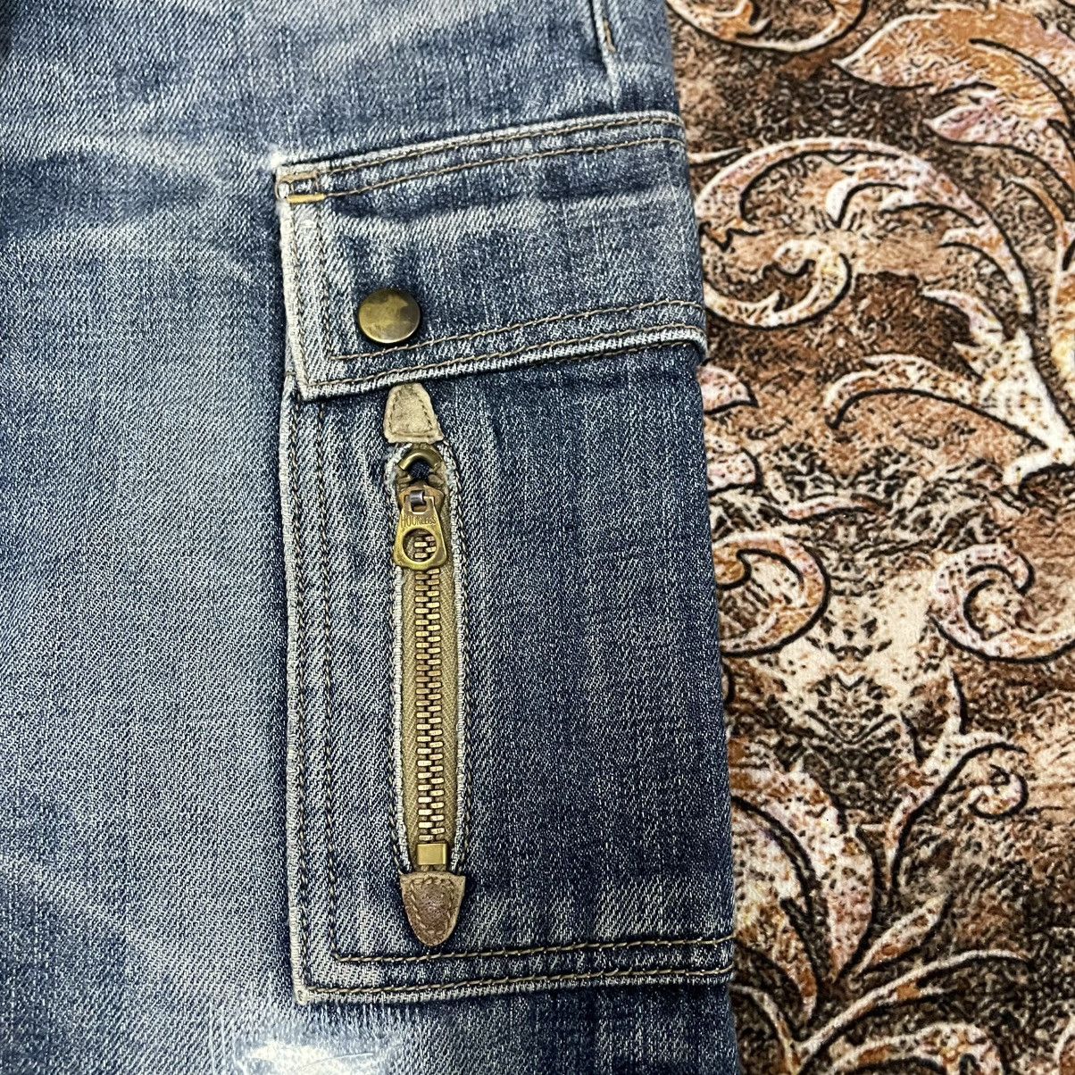 Eternal 🔥🇯🇵Eternal Multipockets Stoned Washed Distress Denim Jeans Size US 28 / EU 44 - 10 Thumbnail