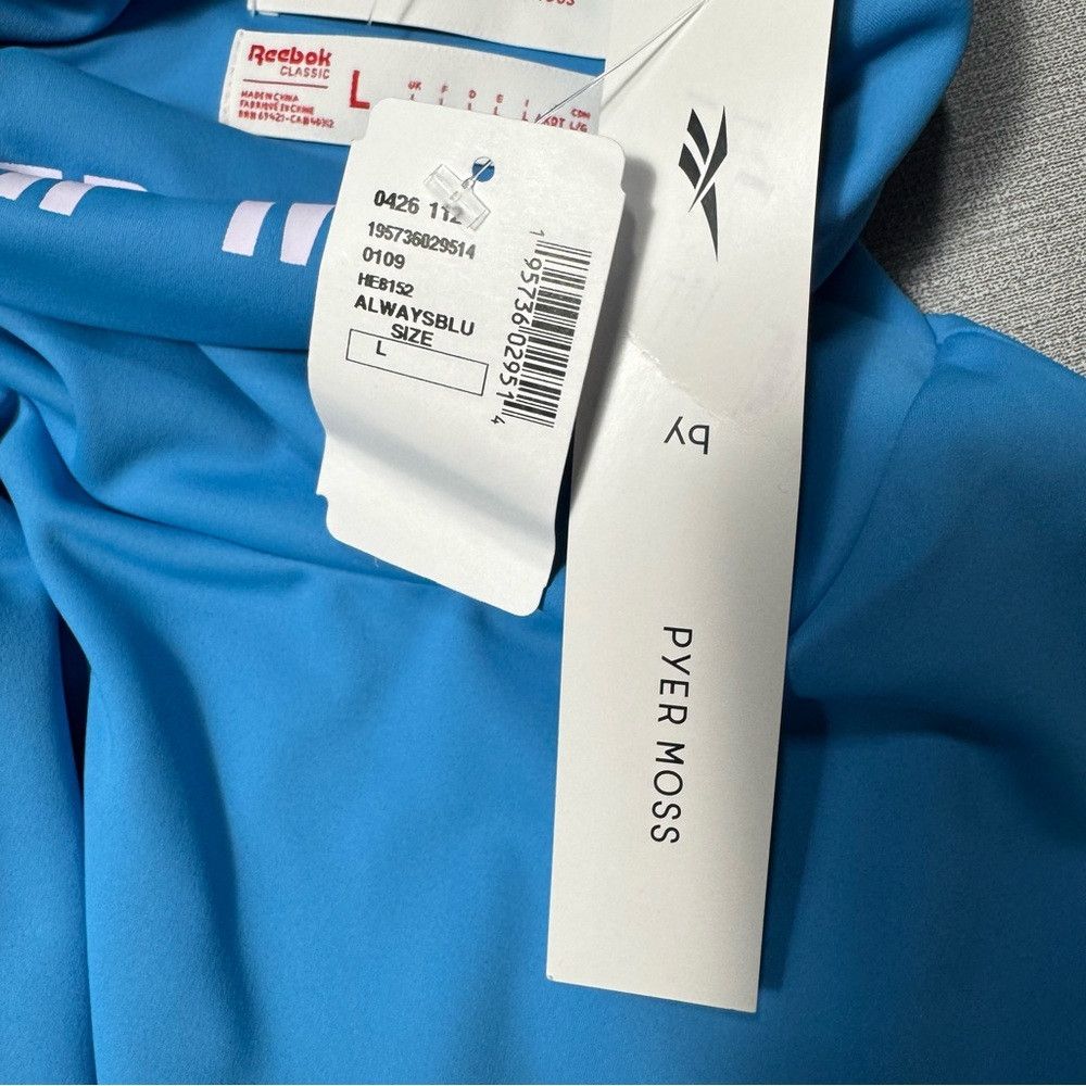 Pyer Moss NWT New $120 Pyer Moss x Reebok Cropped Logo Turtleneck Top Size L / US 10 / IT 46 - 8 Thumbnail