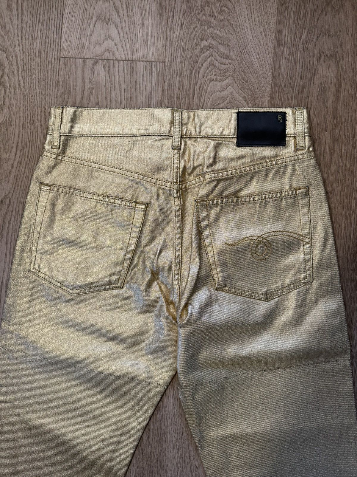 R13 R13 BOYFRIEND JEAN GOLD INDIGO Size 26" / US 2 / IT 38 - 6 Thumbnail