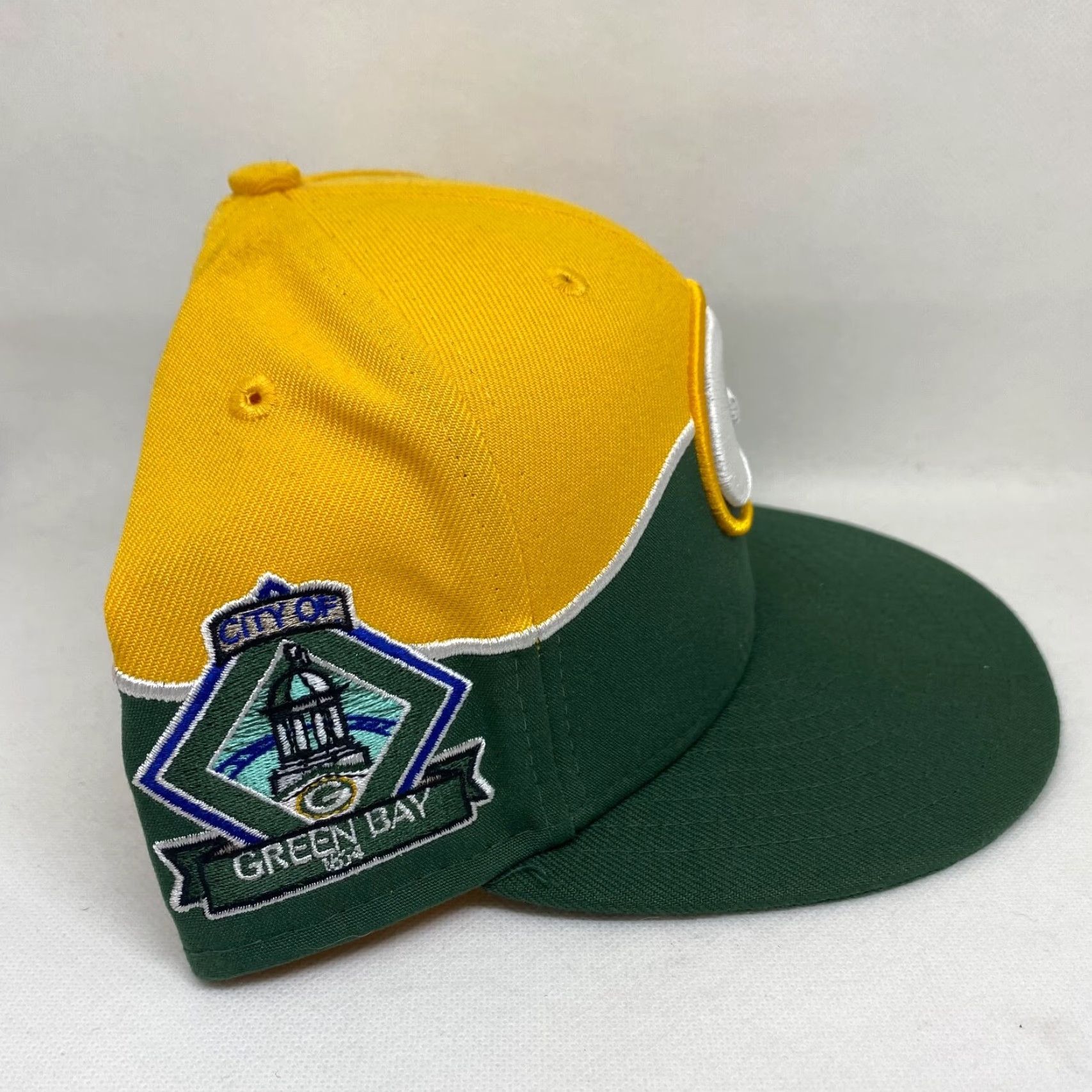 New Era GREEN BAY PACKERS Hat Cap NEW ERA Fitted 7 5/8 Football NFL 100TH Retro 59FIFTY Size ONE SIZE - 3 Thumbnail