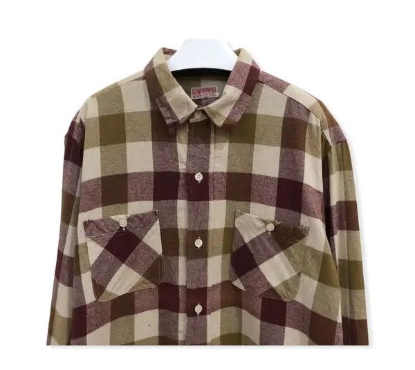 Flannel × Vintage Vintage Cherries Plaid Tartan Flannel Shirt 👕 Size US L / EU 52-54 / 3 - 2 Thumbnail