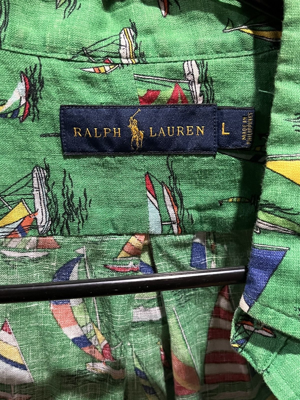 Polo Ralph Lauren Linen blend sailor shirt Size US L / EU 52-54 / 3 - 3 Thumbnail