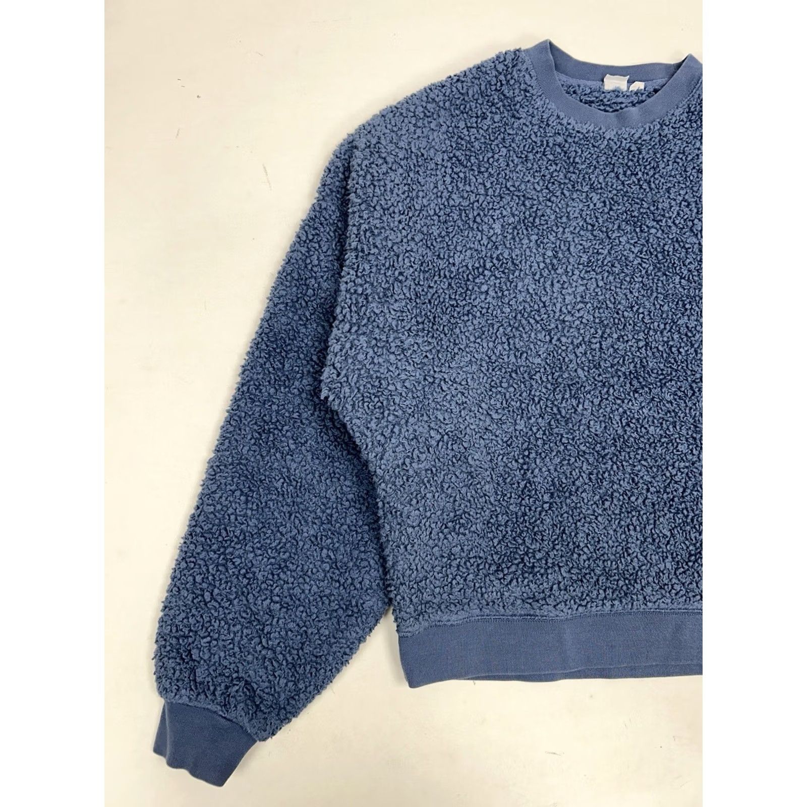 Gap Gap Fleece Pullover Crewneck Sweater Sweatshirt Women’s Medium Tall Style Blueish Gray Size M / US 6-8 / IT 42-44 - 4 Thumbnail