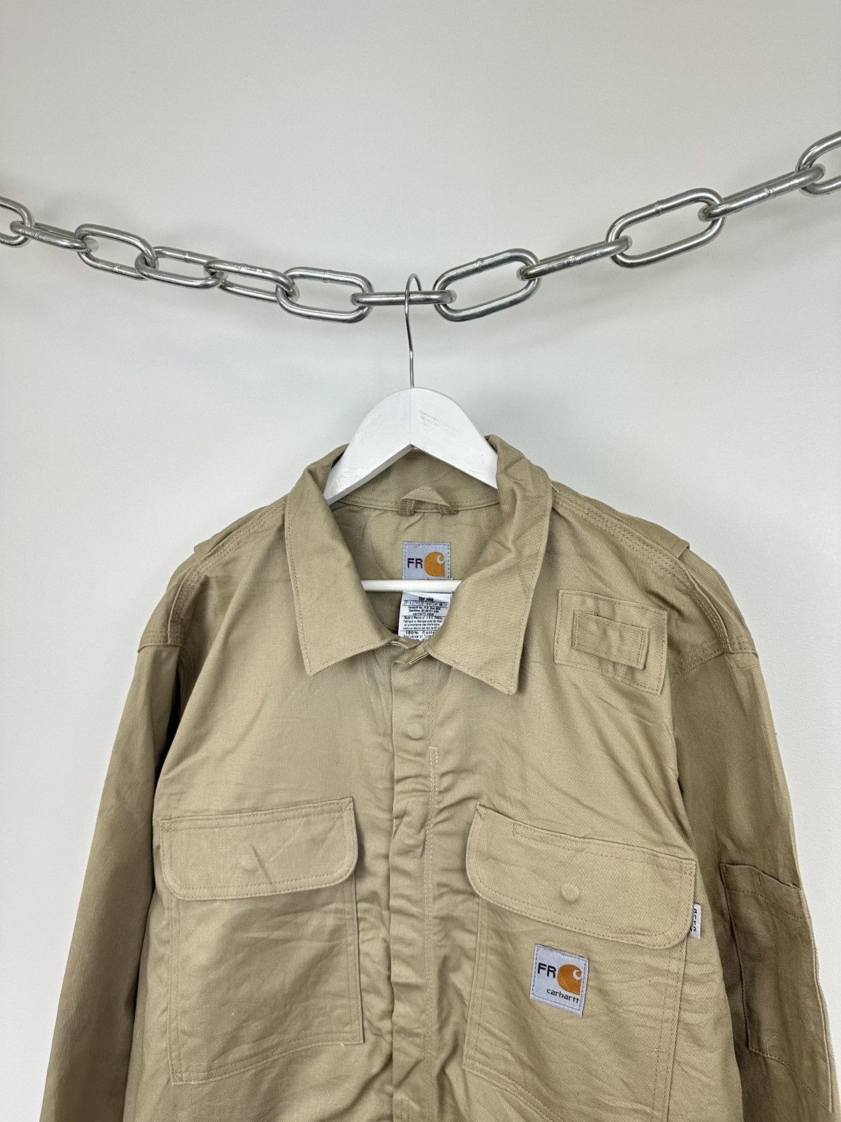 Carhartt Vintage Carhartt Flame Resistant Utility Work Detroit Jacket Size US XL / EU 56 / 4 - 3 Thumbnail