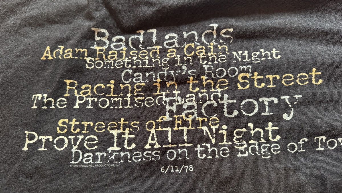 Band Tees × Vintage Bruce Springsteen 1999 Darkness on the Edge of Town tee Size US XL / EU 56 / 4 - 4 Thumbnail