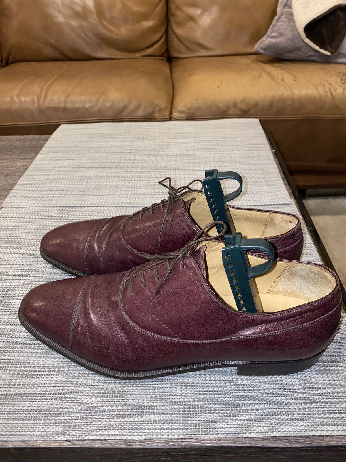 Brioni Brioni Wine Dress Shoes Size US 9.5 / EU 42-43 - 3 Thumbnail