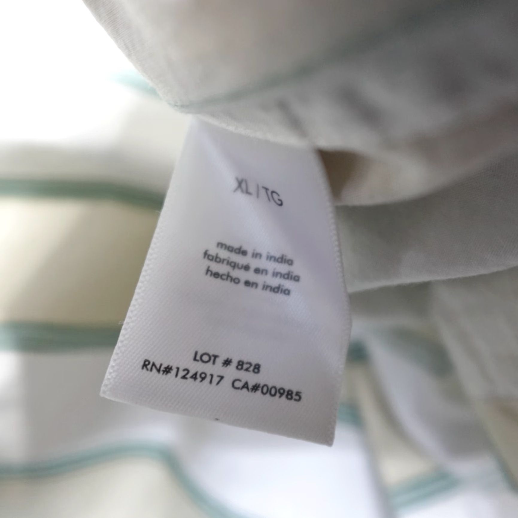 Onia Onia Camp Shirt XL White Beige Striped Short Sleeve Poplin NEW Shirt Men XL White Striped Poplin Button-Up Collared Casual Camp Shirt Size US XL / EU 56 / 4 - 4 Thumbnail
