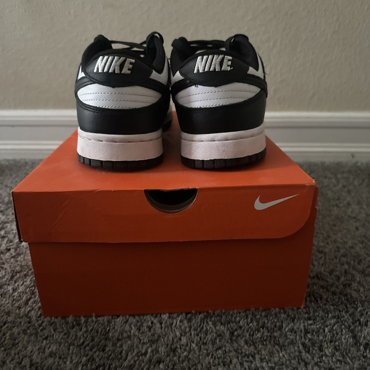 Nike Nike Dunk Low Black/White Panda Size US 10 / EU 43 - 5 Thumbnail