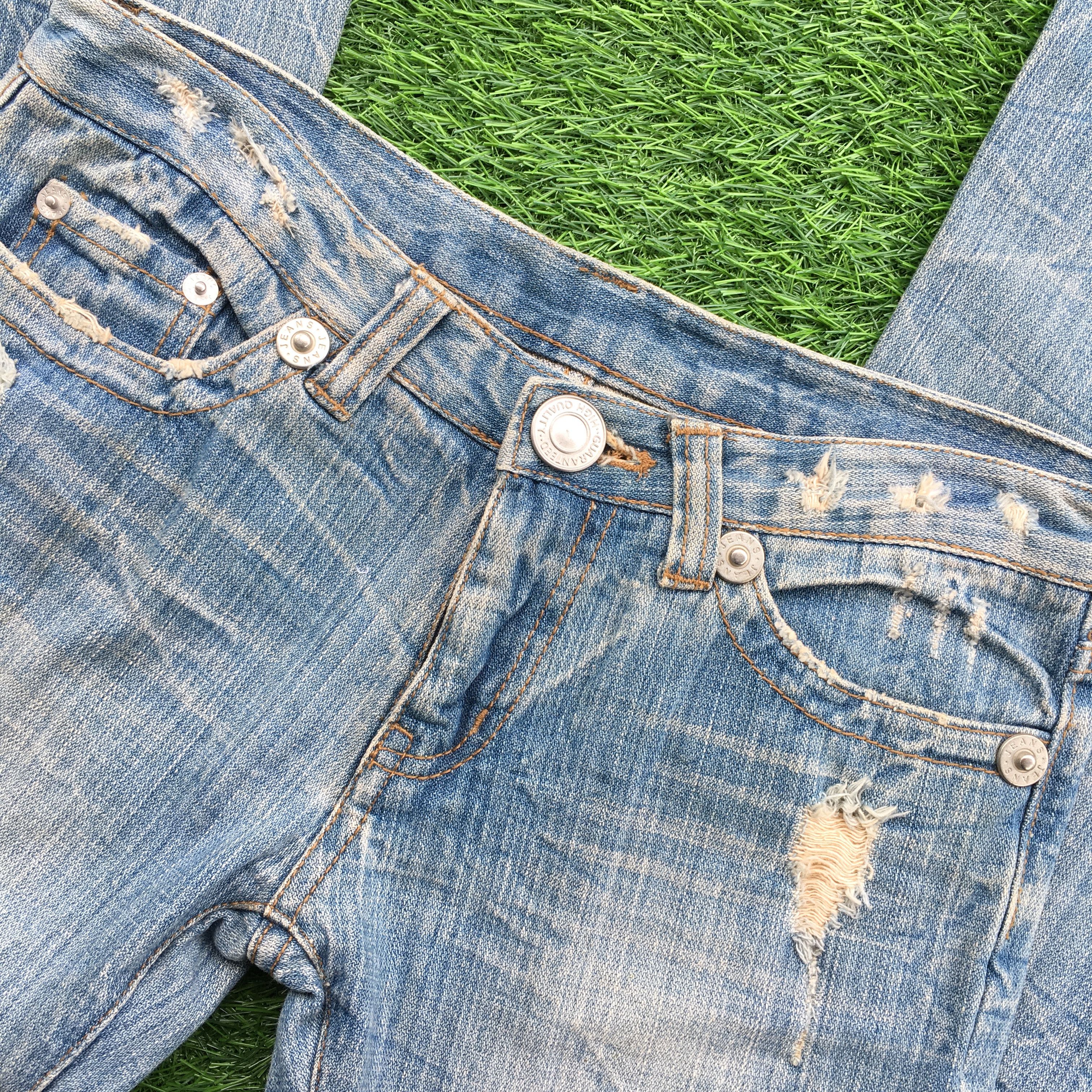 Japanese Brand Japanese Wide Leg Distressed Nippon Denim D-991 Size 28" / US 6 / IT 42 - 5 Thumbnail