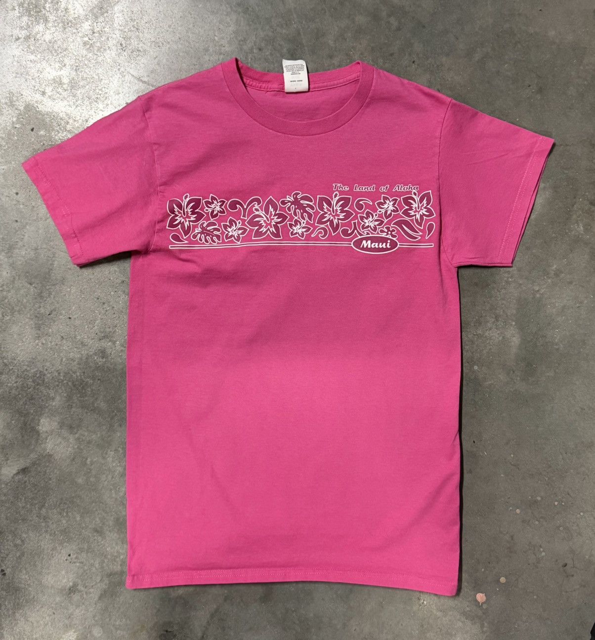 Hanes Y2K Pink Hawaii Maui tee shirt Size US M / EU 48-50 / 2 - 1 Thumbnail