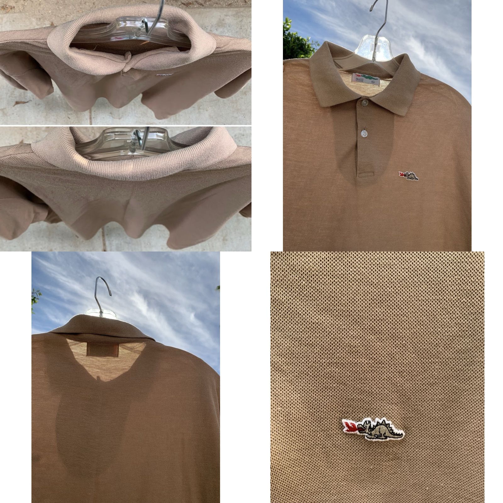 Sears VINTAGE Sears Fire Breathing Dragon Logo Polo Shirt XL Beige Men XL Polo Dragon Logo Braggin Dragon Fire Theme Golf Size US XL / EU 56 / 4 - 8 Thumbnail