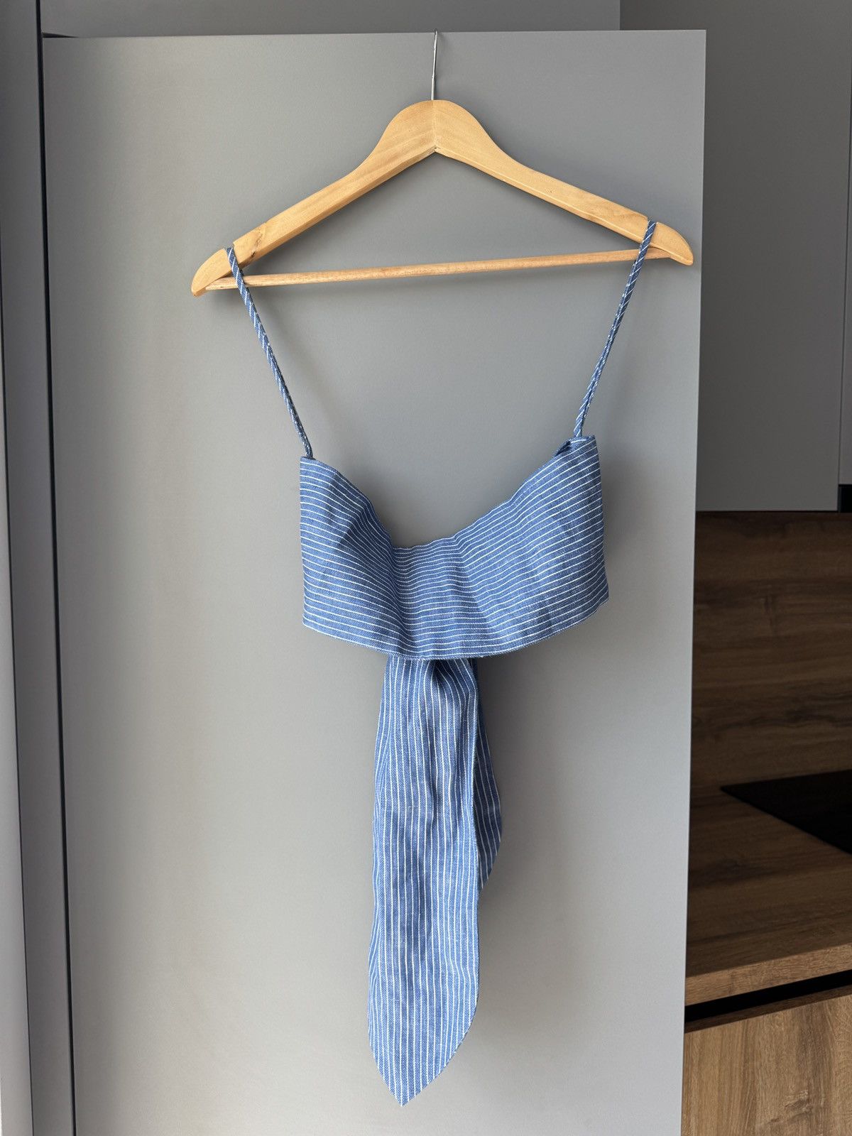 Mara Hoffman Mara Hoffman Organic Linen Striped Blue Top Size S / US 4 / IT 40 - 5 Thumbnail