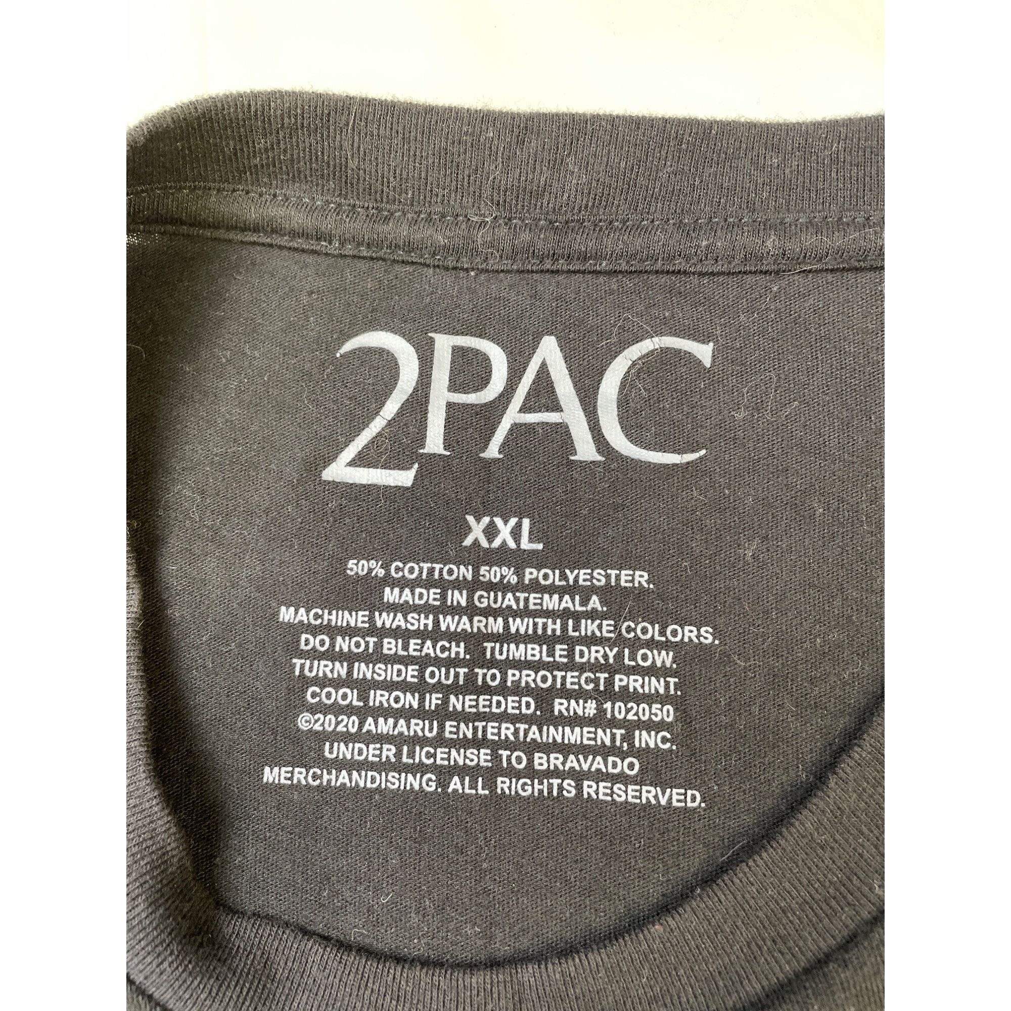 Other 2 PAC Black Men's T-Shirt Short Sleeves Size XXL SKU 5983 Size US XXL / EU 58 / 5 - 4 Thumbnail