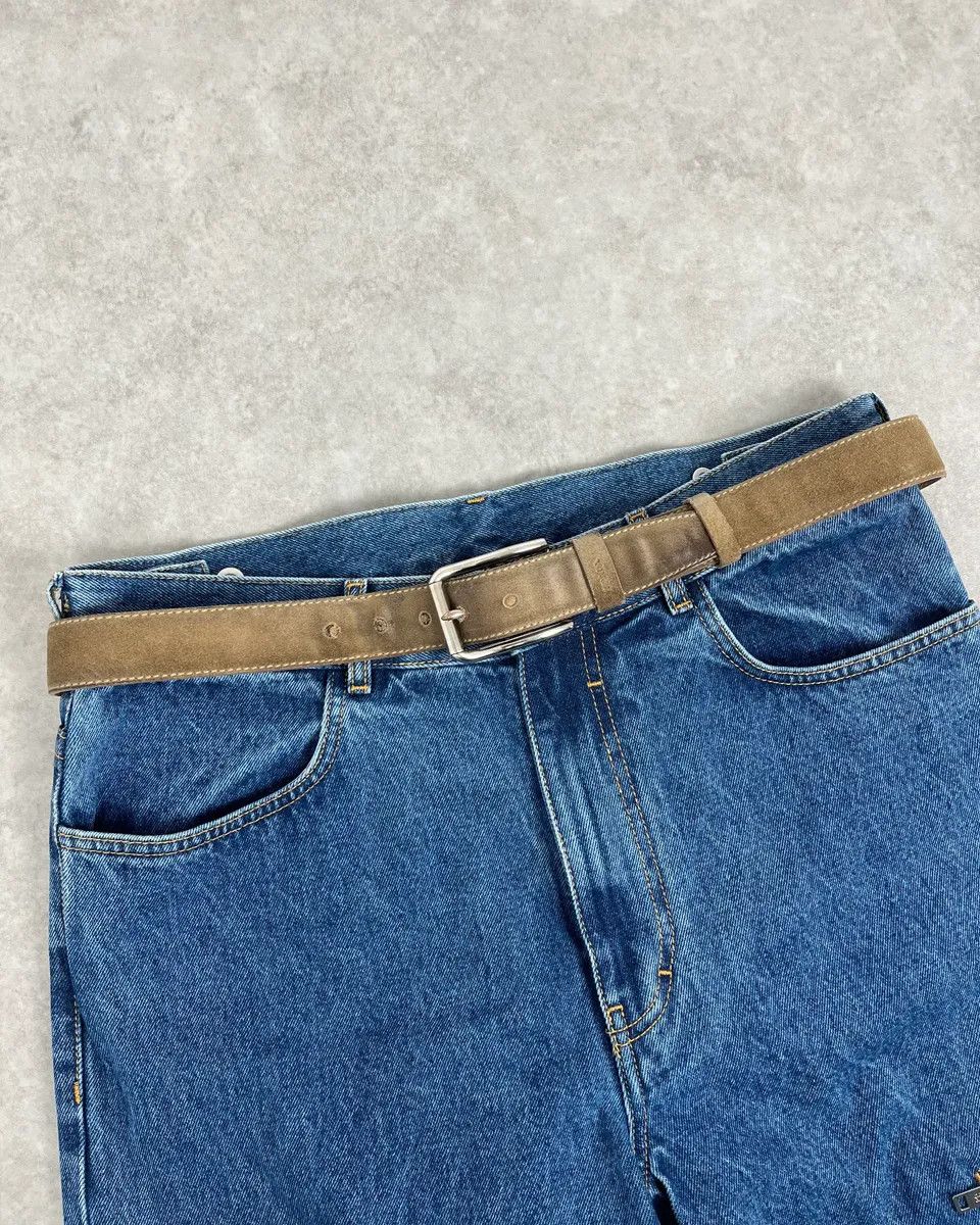Prada 2000s Prada Camel Eroded Leather Belt Size ONE SIZE - 1 Thumbnail