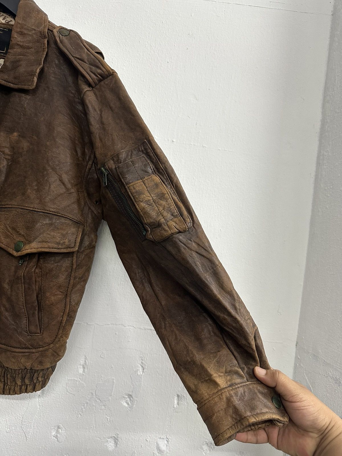 Vintage 90’s Distress Mondick Leather Jacket Size US M / EU 48-50 / 2 - 3 Thumbnail