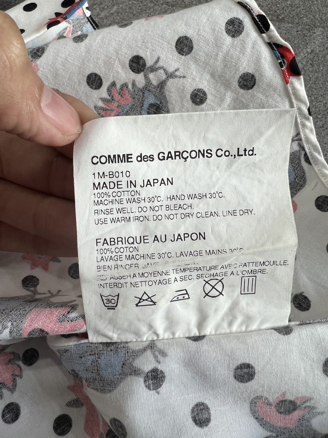 Comme des Garcons Comme des Garçons Black Chicken Printed Dot Shirt Size US M / EU 48-50 / 2 - 8 Thumbnail