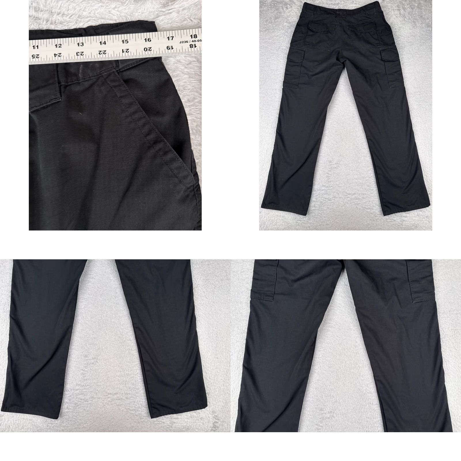 Doublet TRU-SPEC Pants Women 14 Black Rip-Stop Cargo LEO EMT Security Double Knee 34x33 Size 36" / US 14 / IT 50 - 9 Thumbnail