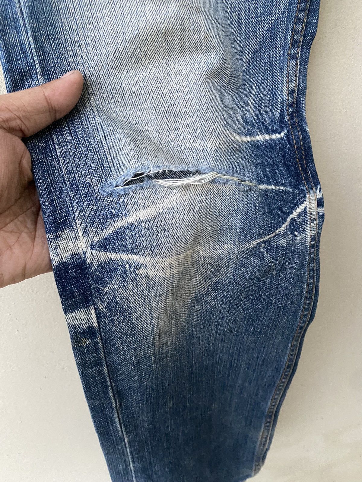Japanese Brand RARE JACK ROSE NICE DESIGN DISTRESSED JEANS Size US 31 - 20 Thumbnail