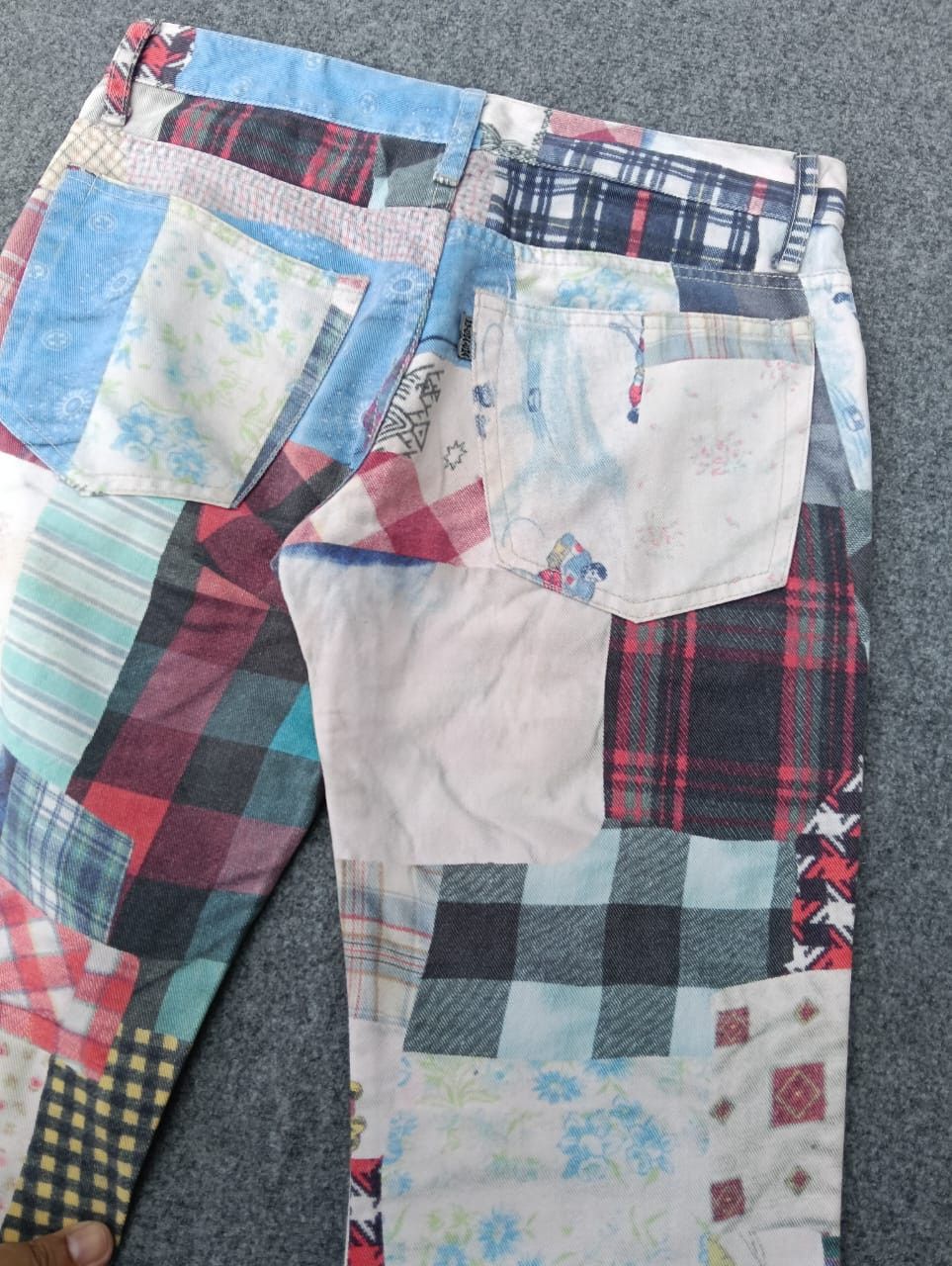 Japanese Brand Muchacha patchwork Flare pants - rare vintage style. Size 28" / US 6 / IT 42 - 8 Thumbnail