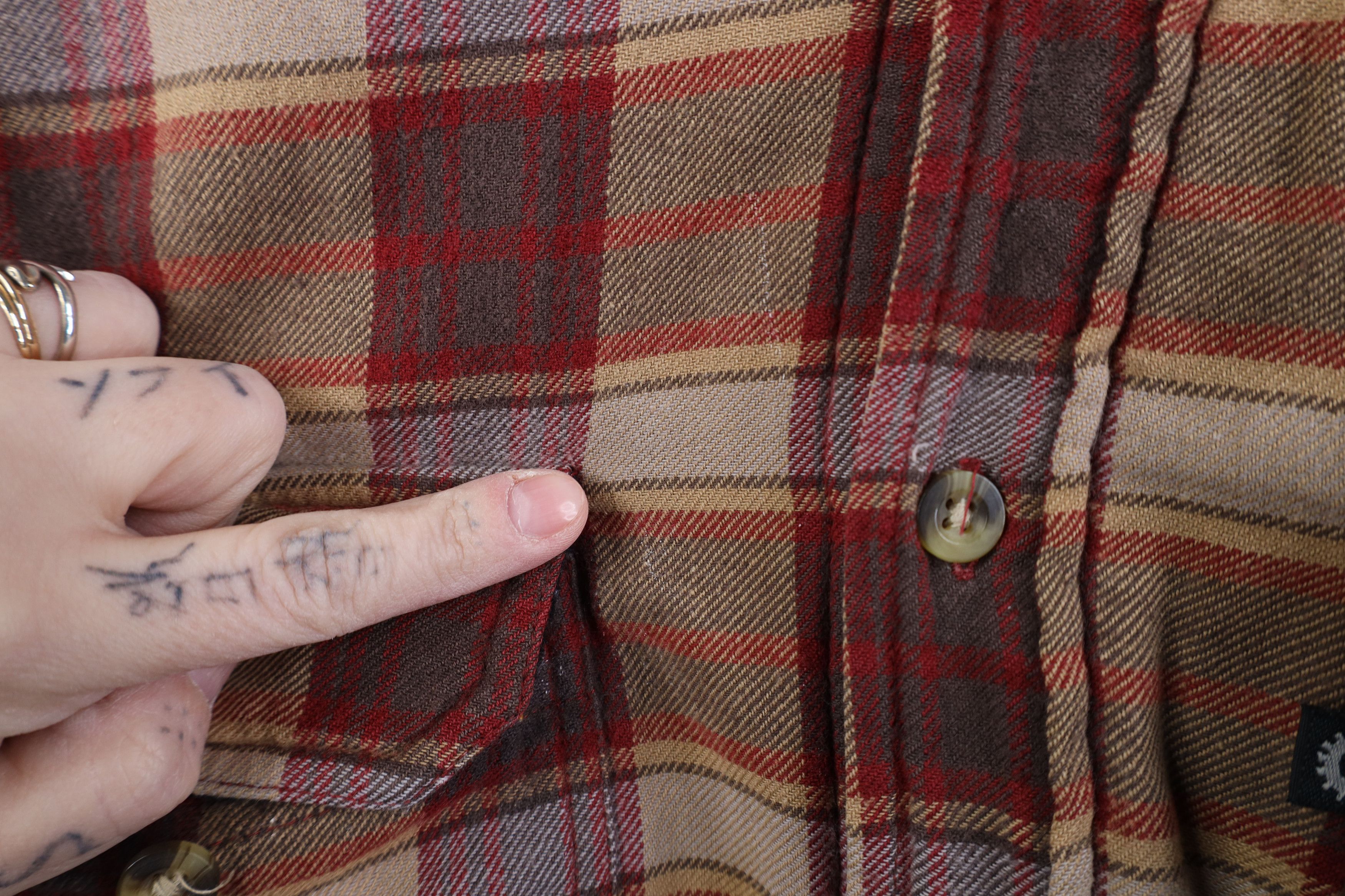 Vintage Vintage Y2K Streetwear Lined Flannel Button Shirt Jacket Size US XL / EU 56 / 4 - 6 Thumbnail